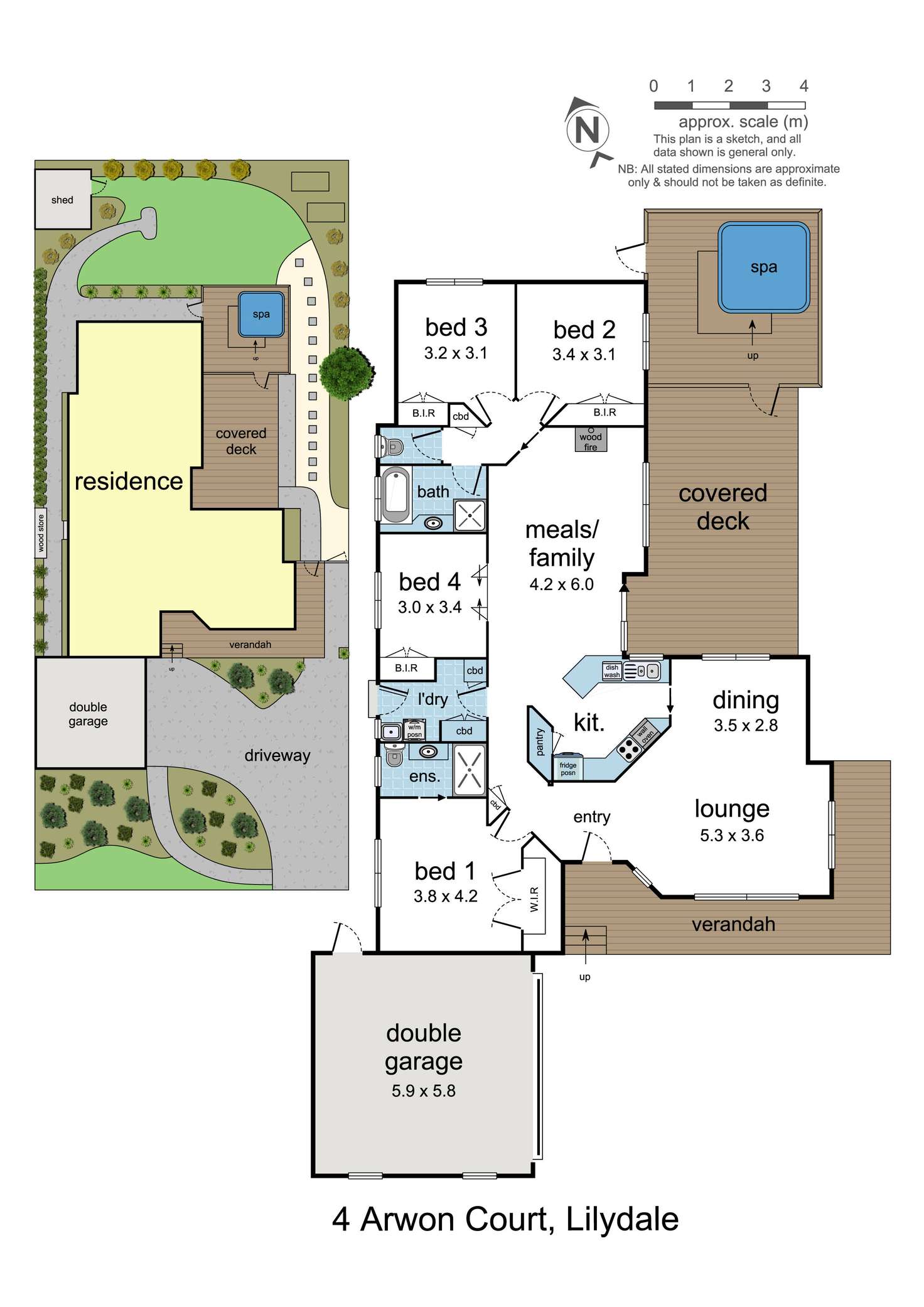 Floorplan of Homely house listing, 4 Arwon Court, Lilydale VIC 3140