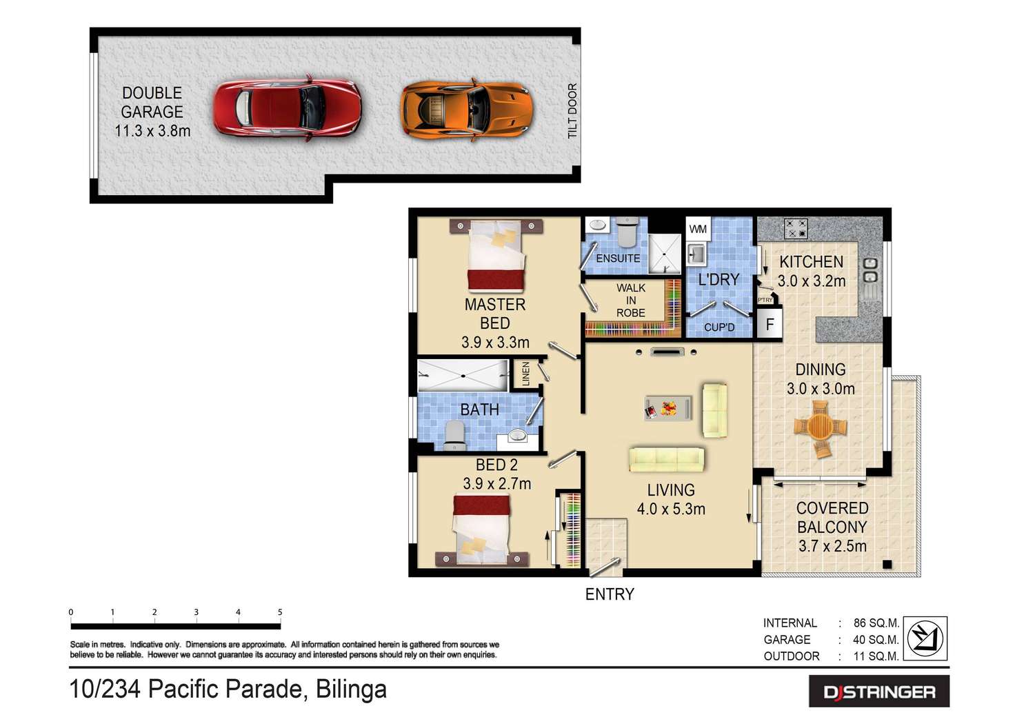 Floorplan of Homely unit listing, 10/234 Pacific Parade, Bilinga QLD 4225