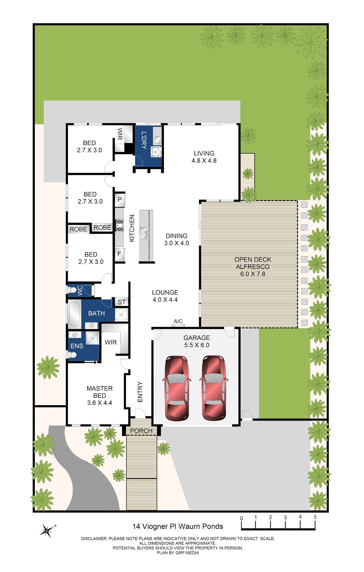 Floorplan of Homely house listing, 14 Viogner Place, Waurn Ponds VIC 3216