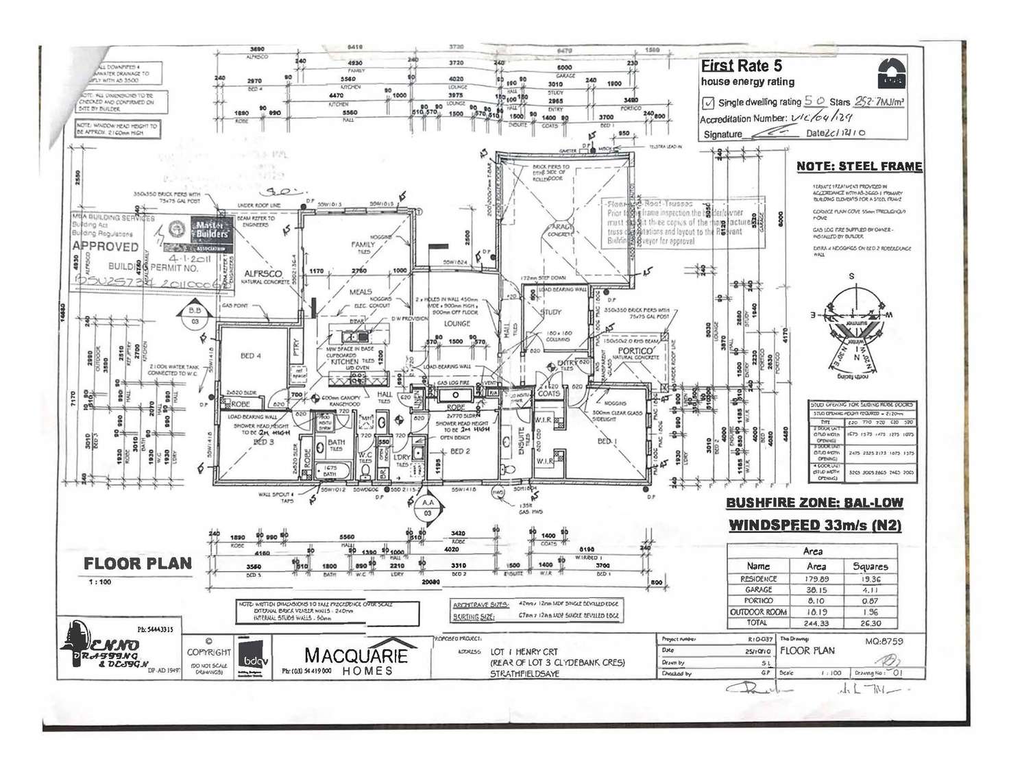 Floorplan of Homely house listing, 19 Henry Court, Strathfieldsaye VIC 3551