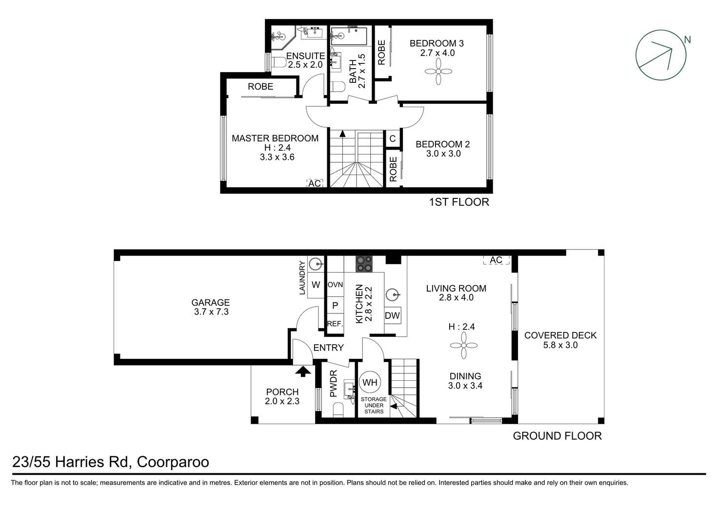 Floorplan of Homely townhouse listing, 23/55 Harries Road, Coorparoo QLD 4151