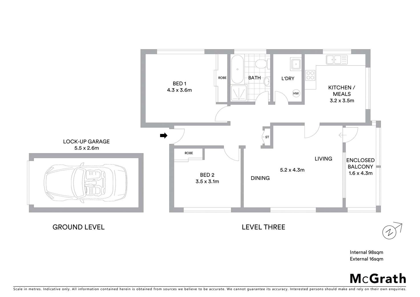 Floorplan of Homely apartment listing, 6/30 Bond Street, Maroubra NSW 2035