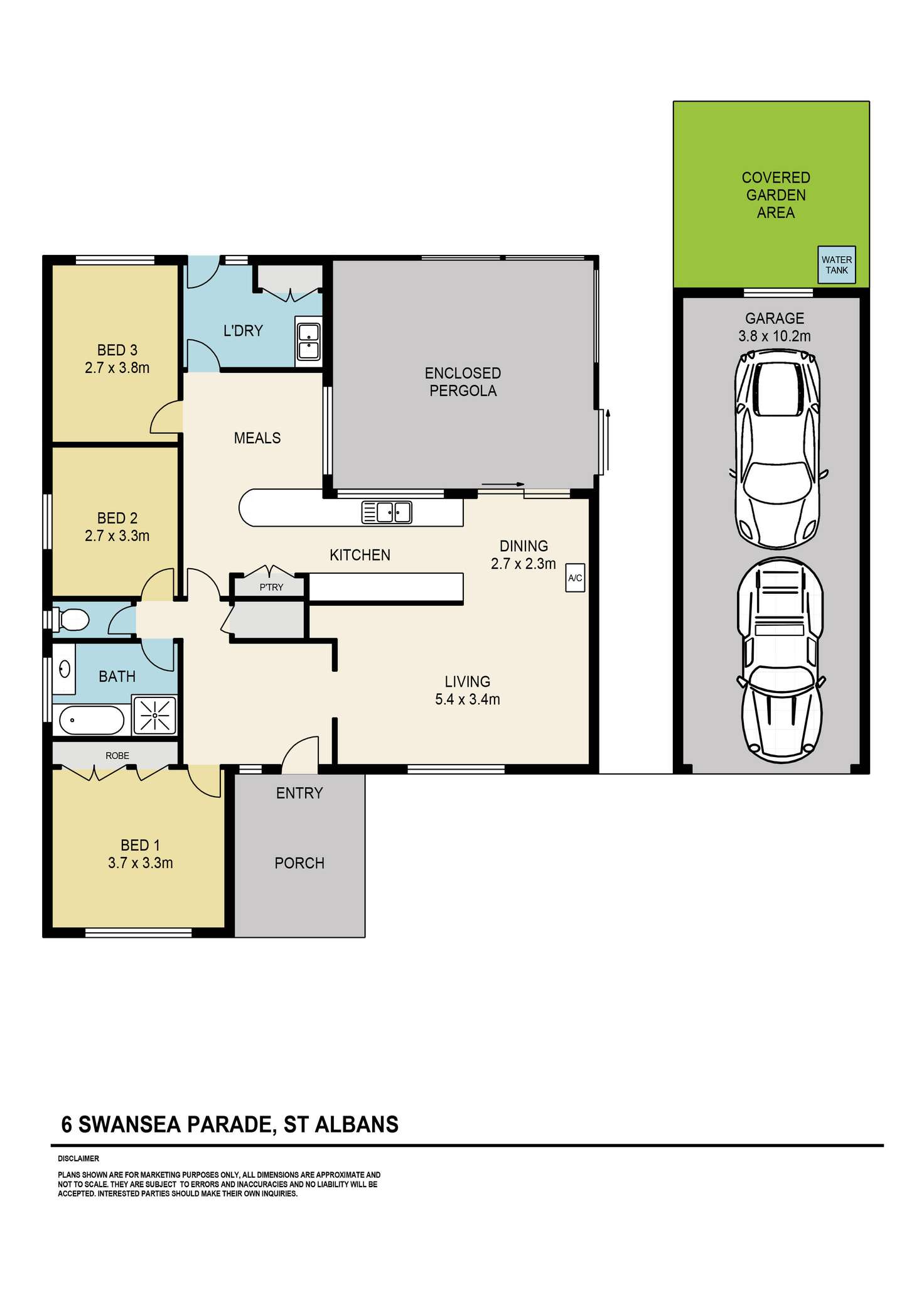 Floorplan of Homely house listing, 6 Swansea Parade, St Albans VIC 3021