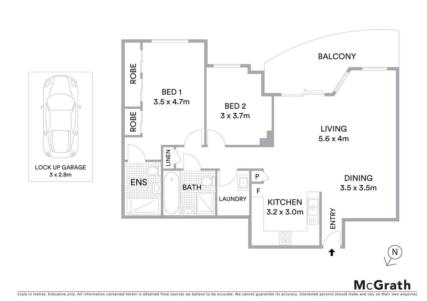 Floorplan of Homely unit listing, 1306/91B Bridge Road, Westmead NSW 2145