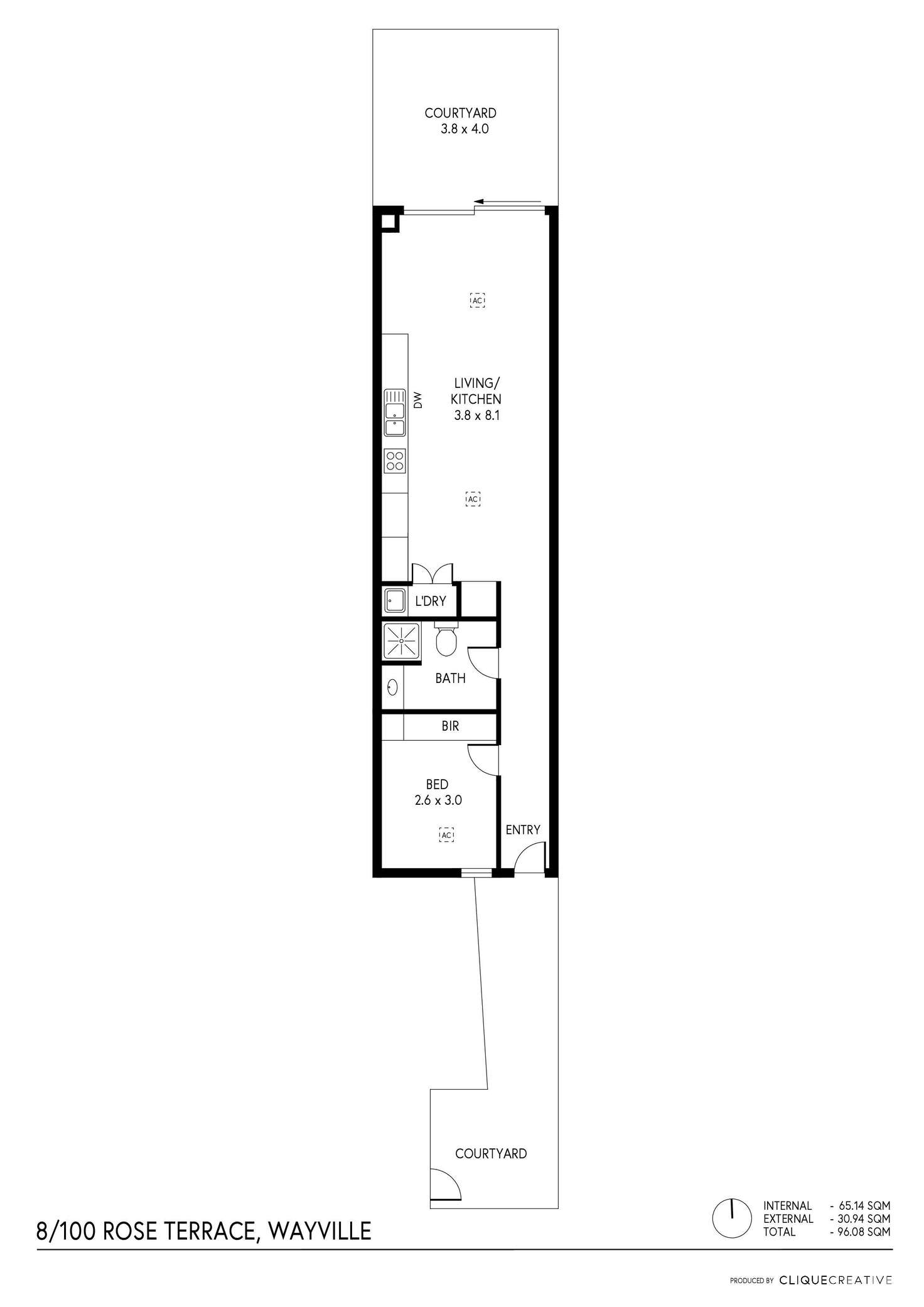 Floorplan of Homely apartment listing, 8/100 Rose Terrace, Wayville SA 5034