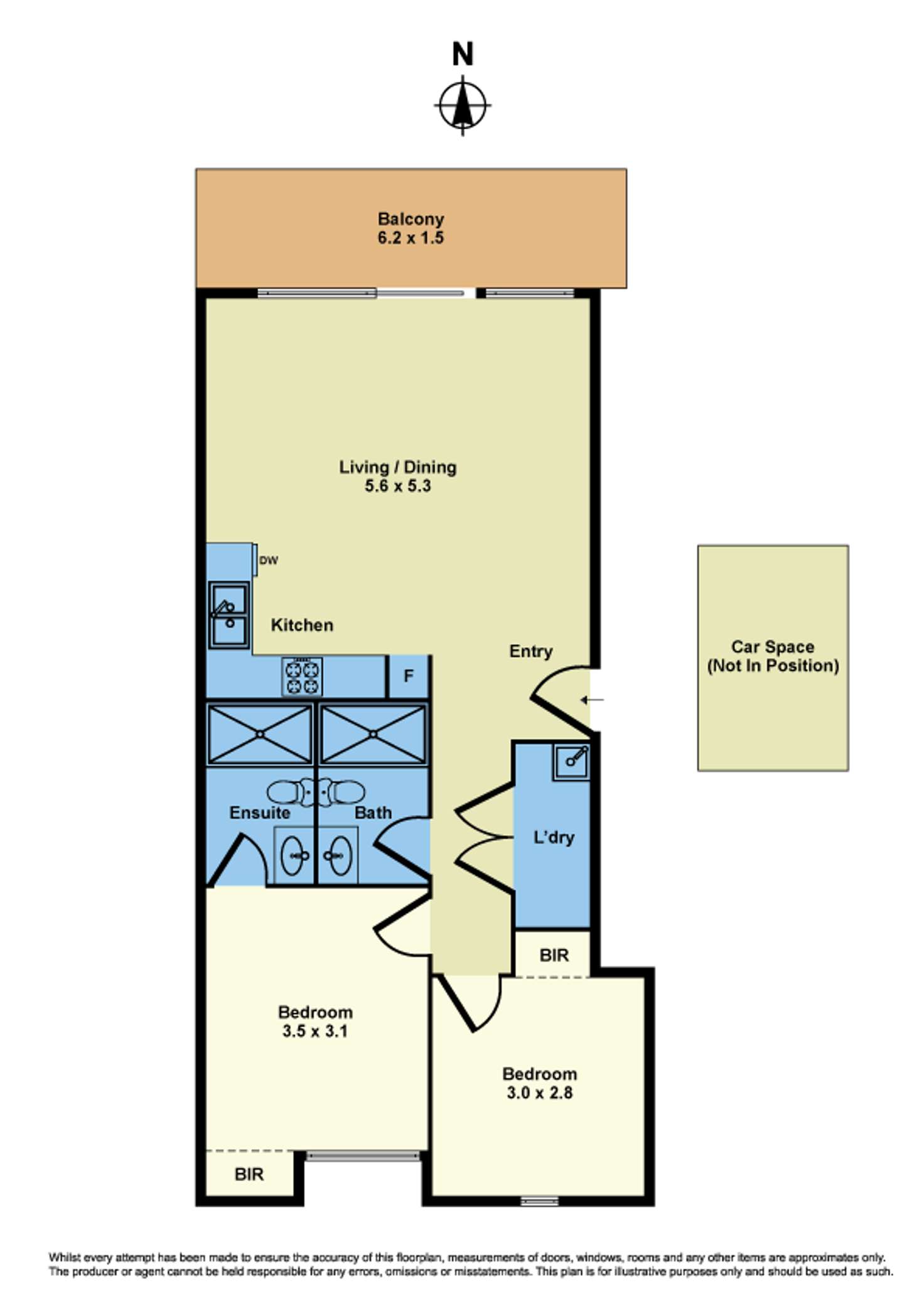 Floorplan of Homely apartment listing, 2/28 Salisbury Street, Yarraville VIC 3013