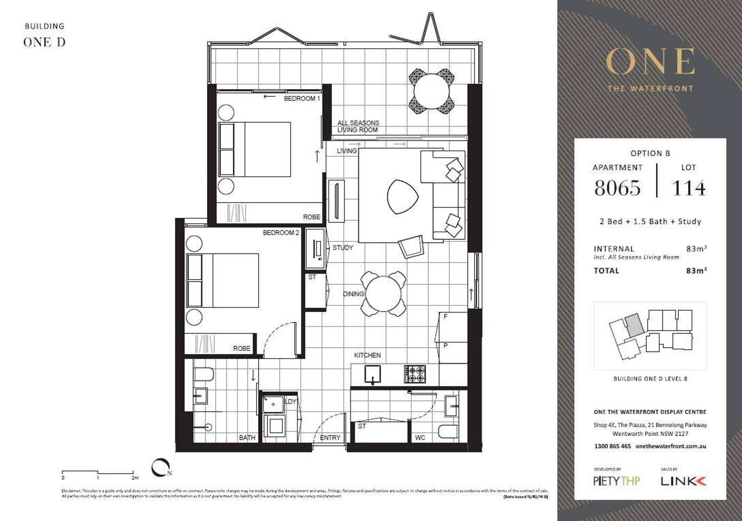 Floorplan of Homely apartment listing, D8065/7 Bennelong Parkway, Wentworth Point NSW 2127
