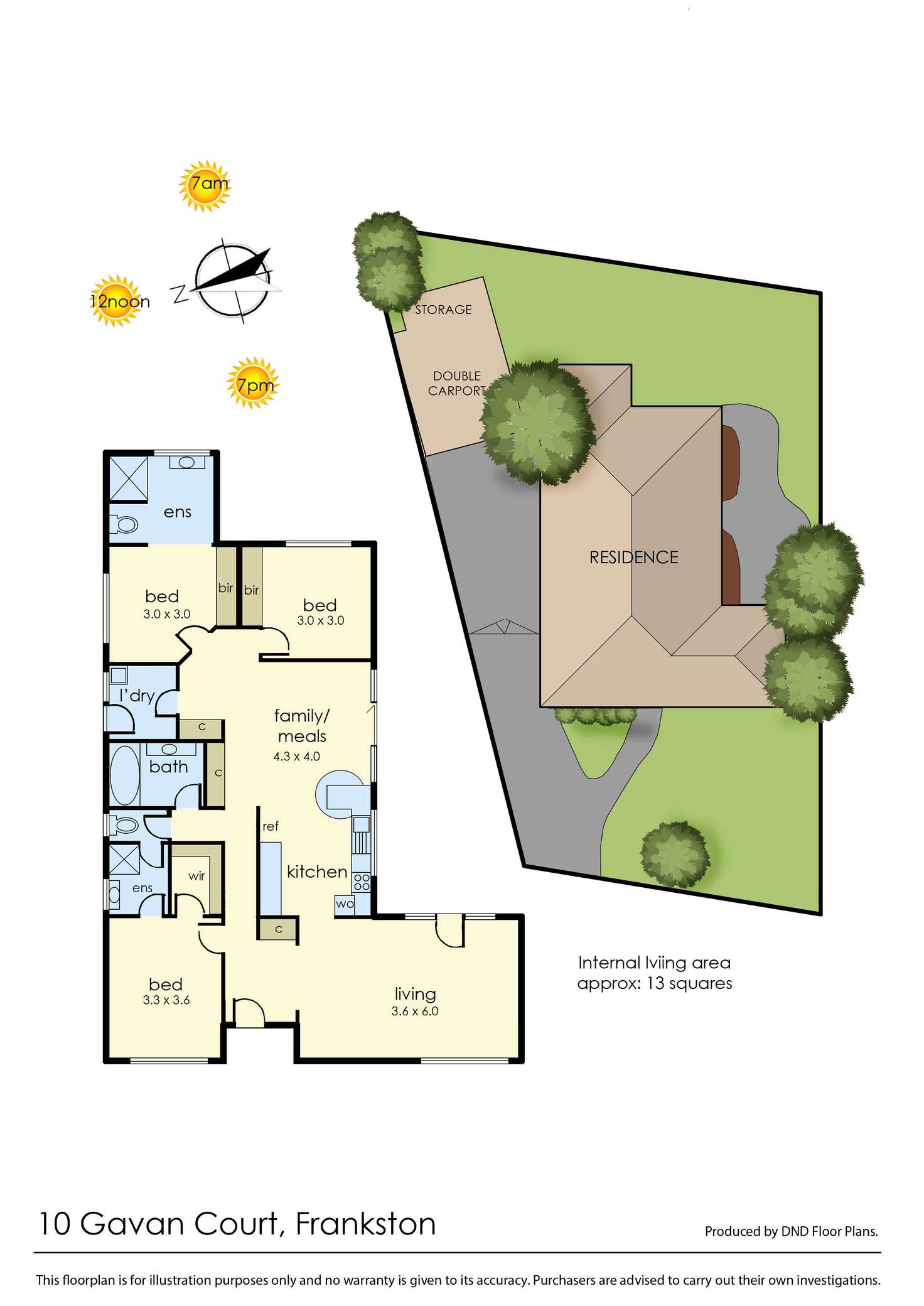 Floorplan of Homely house listing, 10 Gavan Court, Frankston VIC 3199