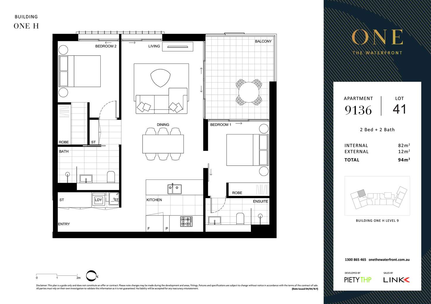 Floorplan of Homely apartment listing, H9136/19 Amalfi Drive, Wentworth Point NSW 2127