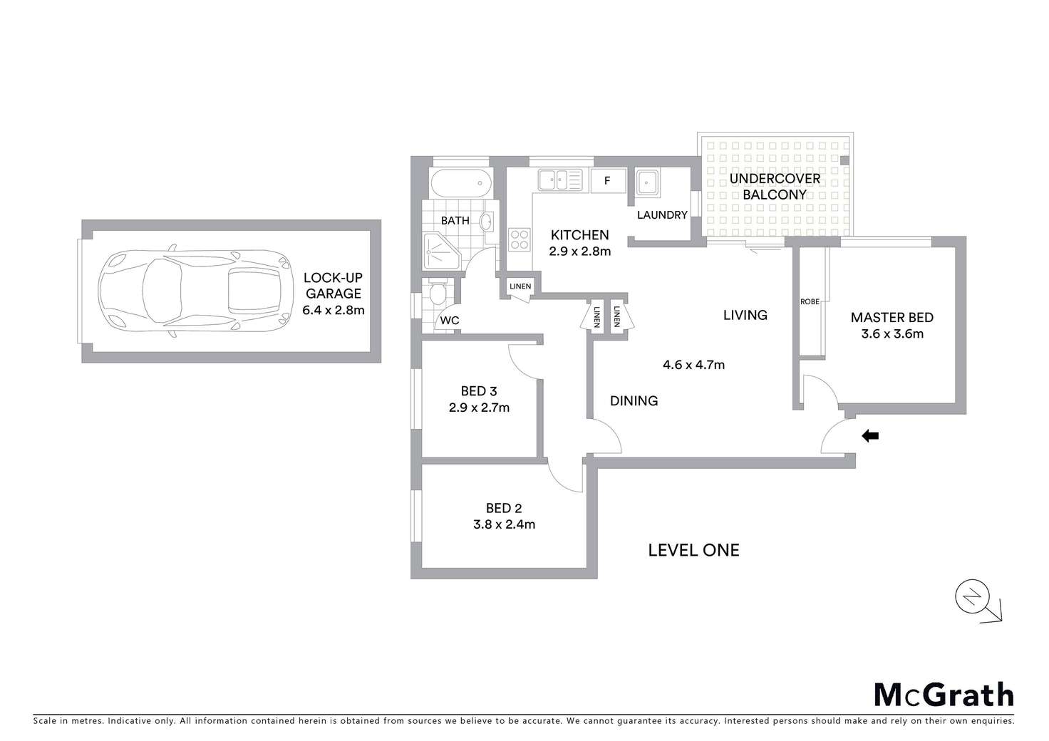 Floorplan of Homely unit listing, 6/79 Queens Road, Hurstville NSW 2220