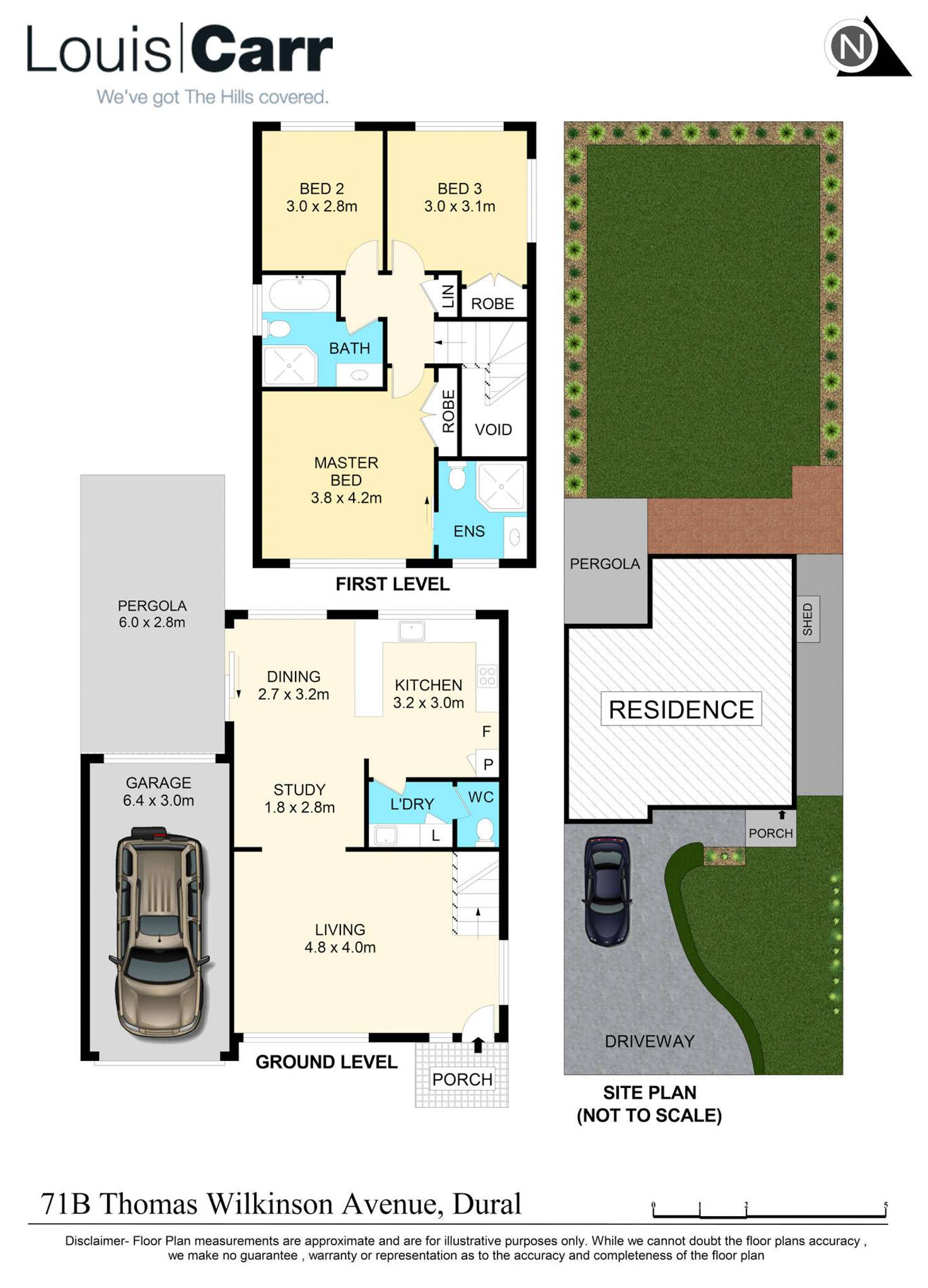 Floorplan of Homely semiDetached listing, 71B Thomas Wilkinson Avenue, Dural NSW 2158