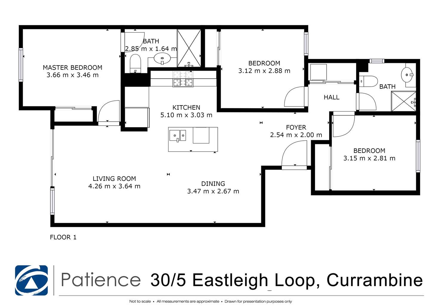 Floorplan of Homely apartment listing, 30/5 Eastleigh Loop, Currambine WA 6028