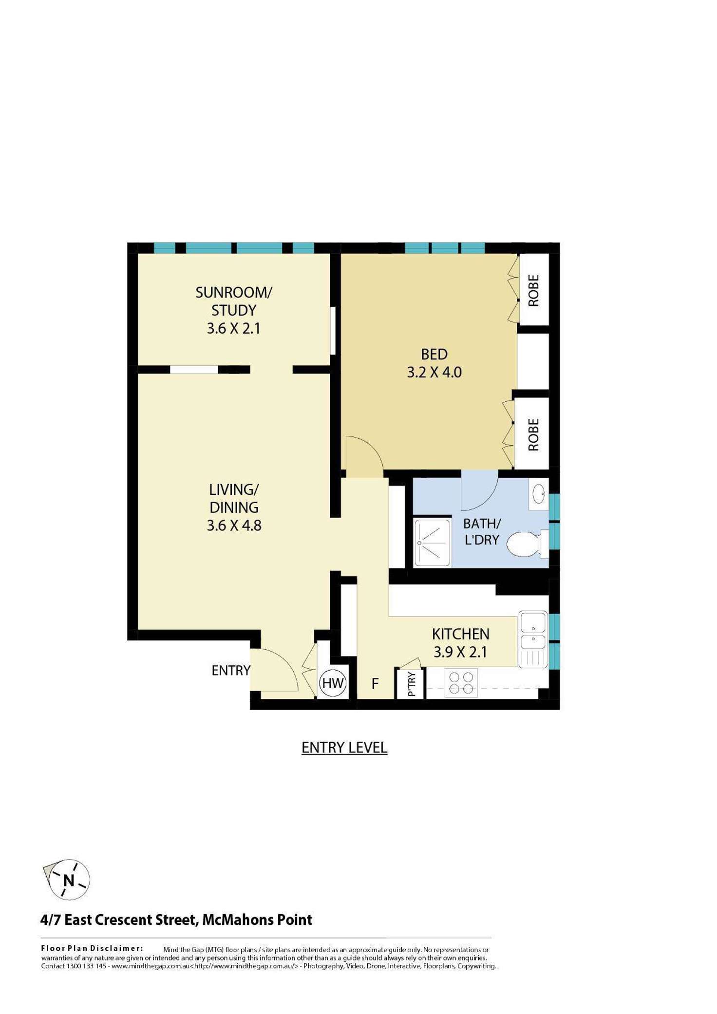 Floorplan of Homely unit listing, 4/7 East Crescent, Mcmahons Point NSW 2060