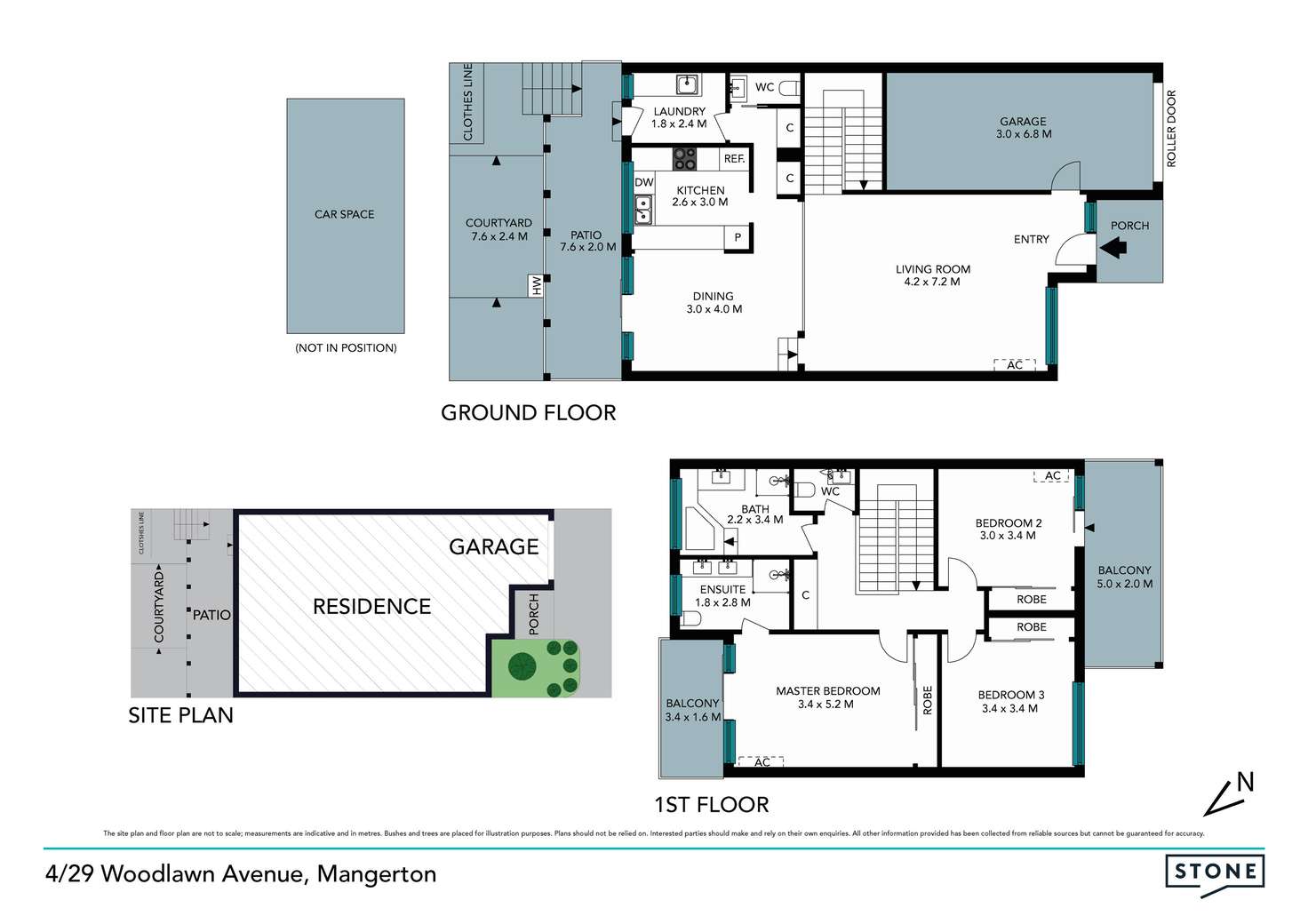 Floorplan of Homely townhouse listing, 4/29 Woodlawn Avenue, Mangerton NSW 2500