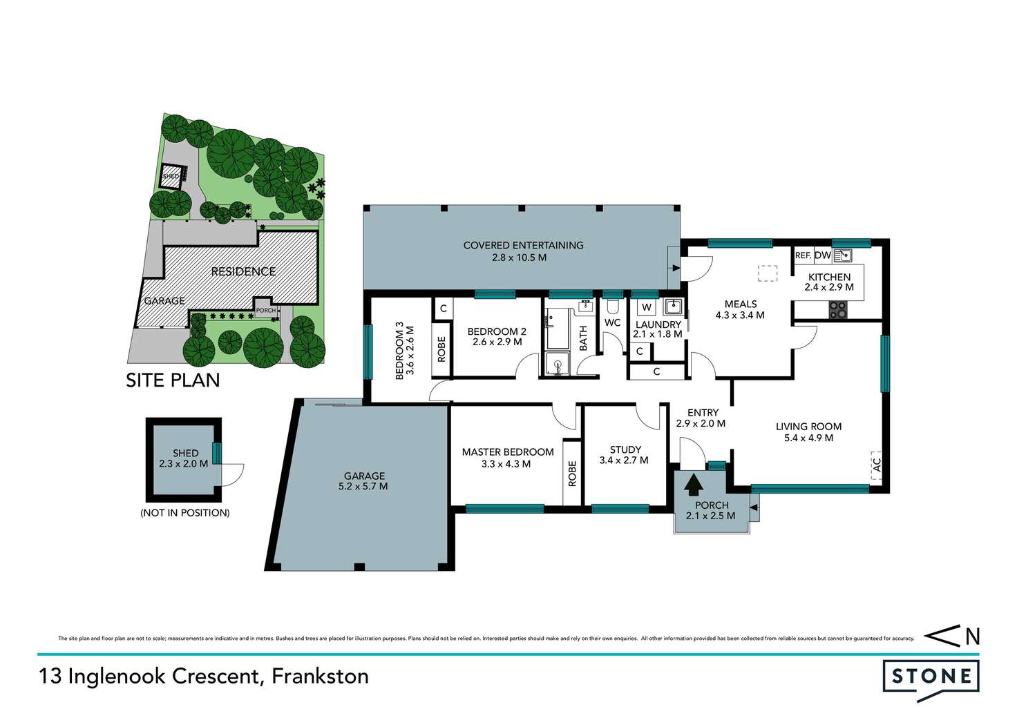 Floorplan of Homely house listing, 13 Inglenook Crescent, Frankston VIC 3199