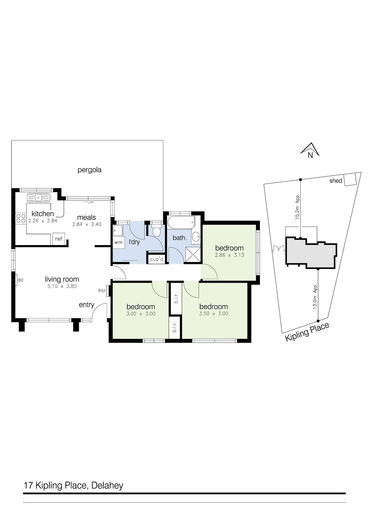 Floorplan of Homely house listing, 17 Kipling Place, Delahey VIC 3037