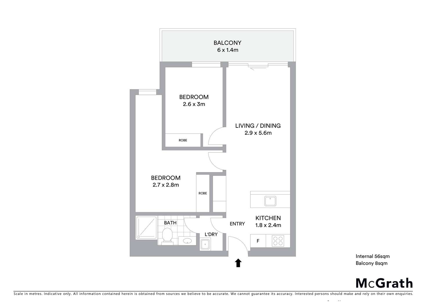 Floorplan of Homely apartment listing, 404/18 Malone Street, Geelong VIC 3220