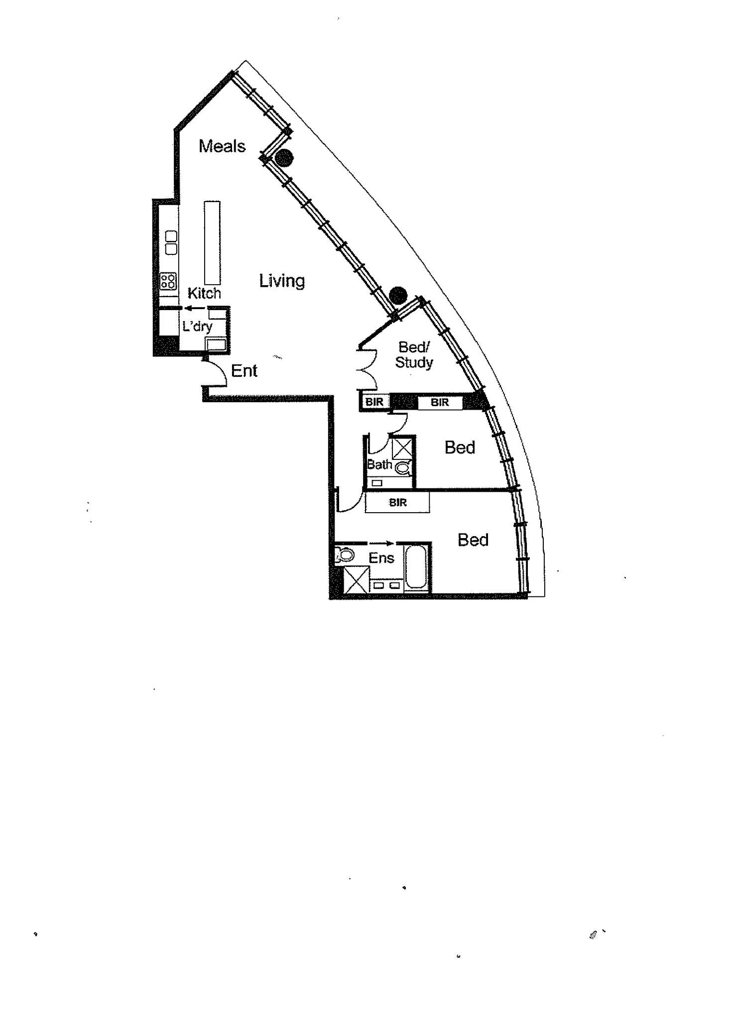 Floorplan of Homely apartment listing, 2602/50 Lorimer Street, Docklands VIC 3008