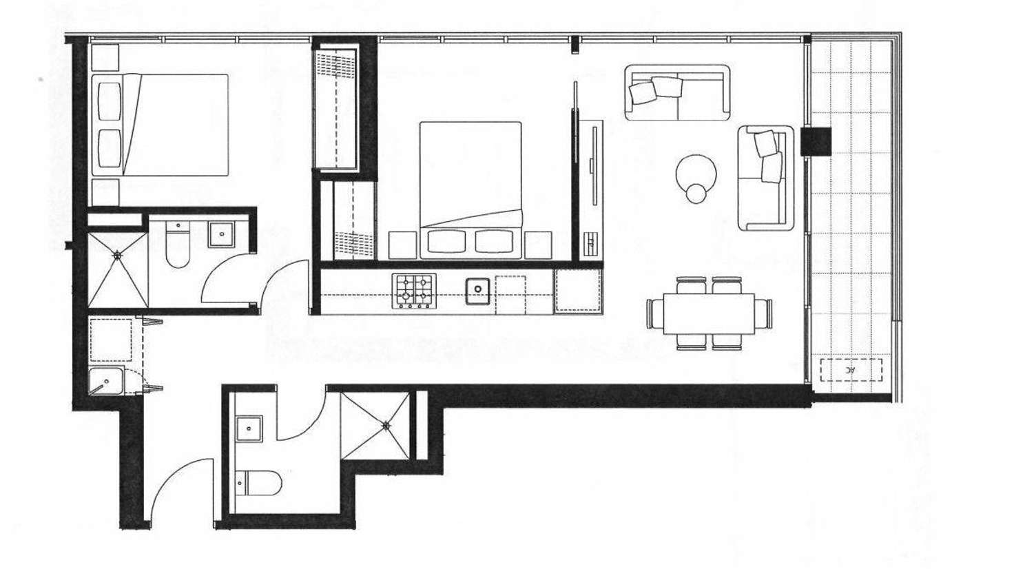 Floorplan of Homely apartment listing, Level 11/1103/2 Claremont Street, South Yarra VIC 3141