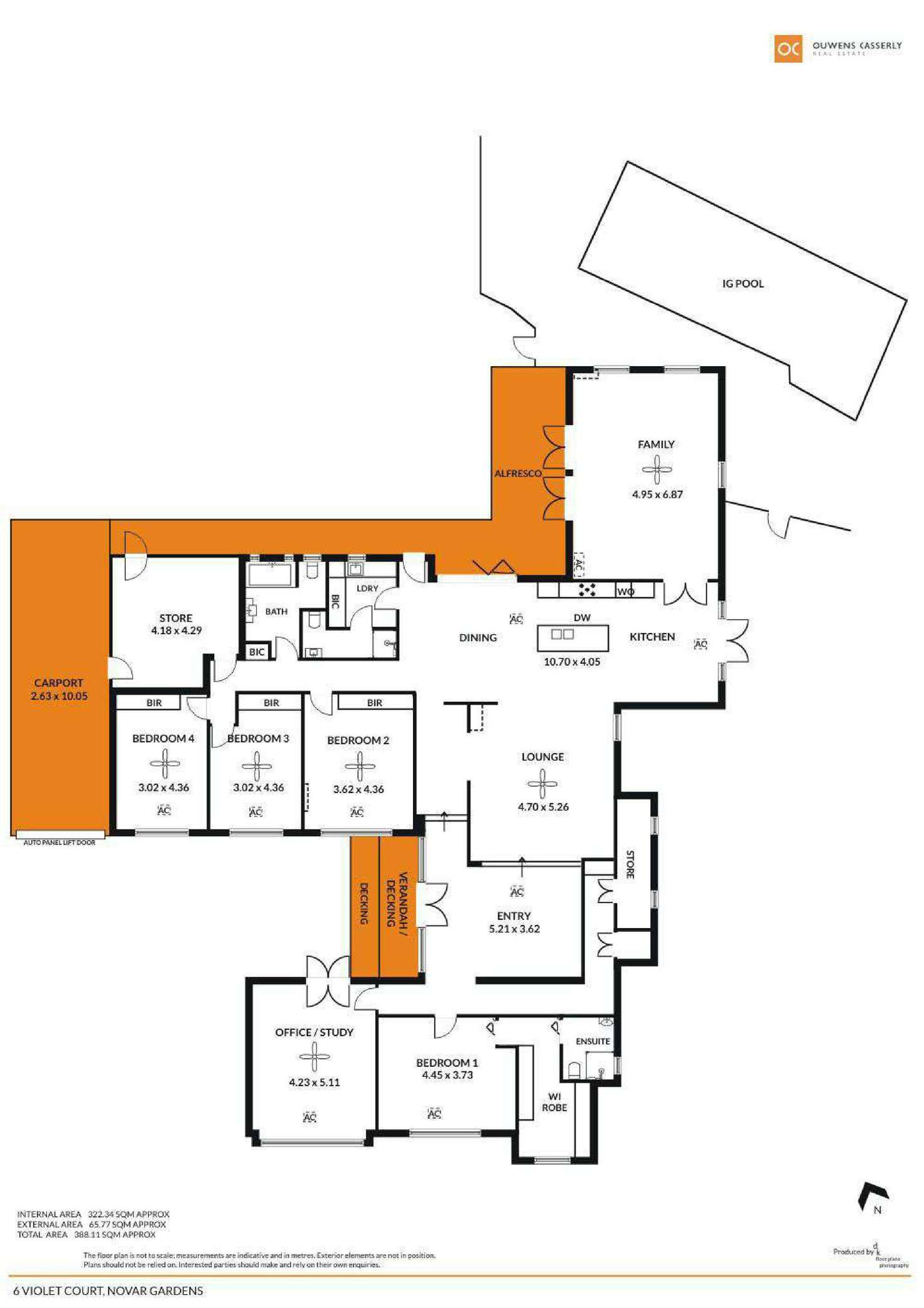 Floorplan of Homely house listing, 6 Violet Court, Novar Gardens SA 5040