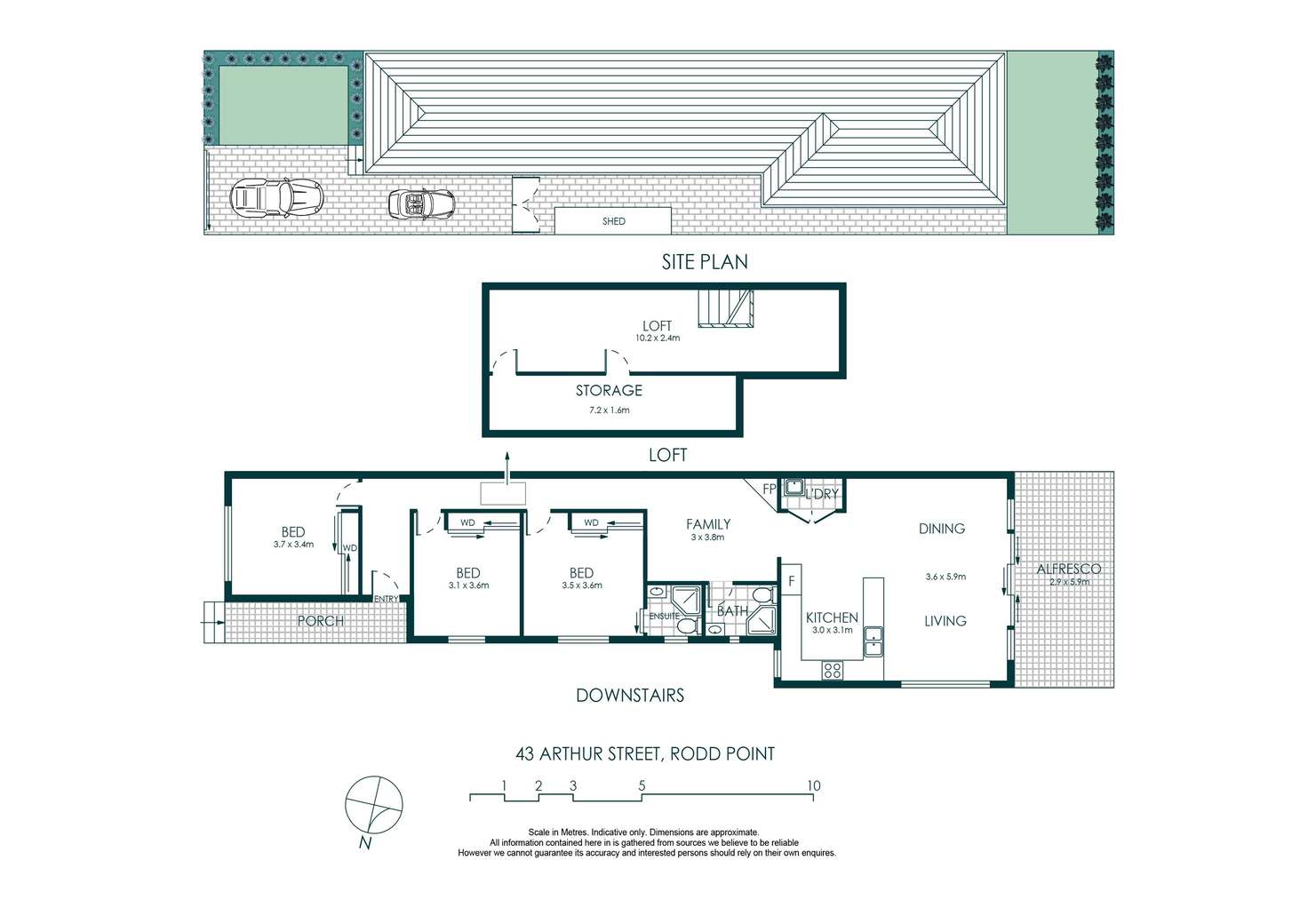 Floorplan of Homely house listing, 43 Arthur Street, Rodd Point NSW 2046