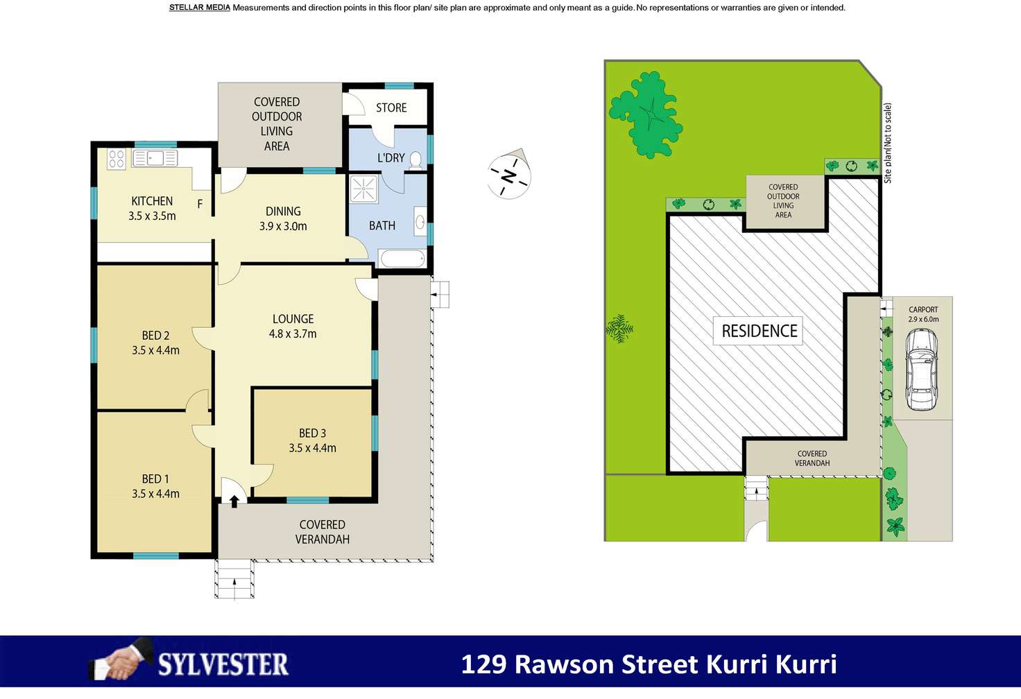 Floorplan of Homely house listing, 129 Rawson Street, Kurri Kurri NSW 2327