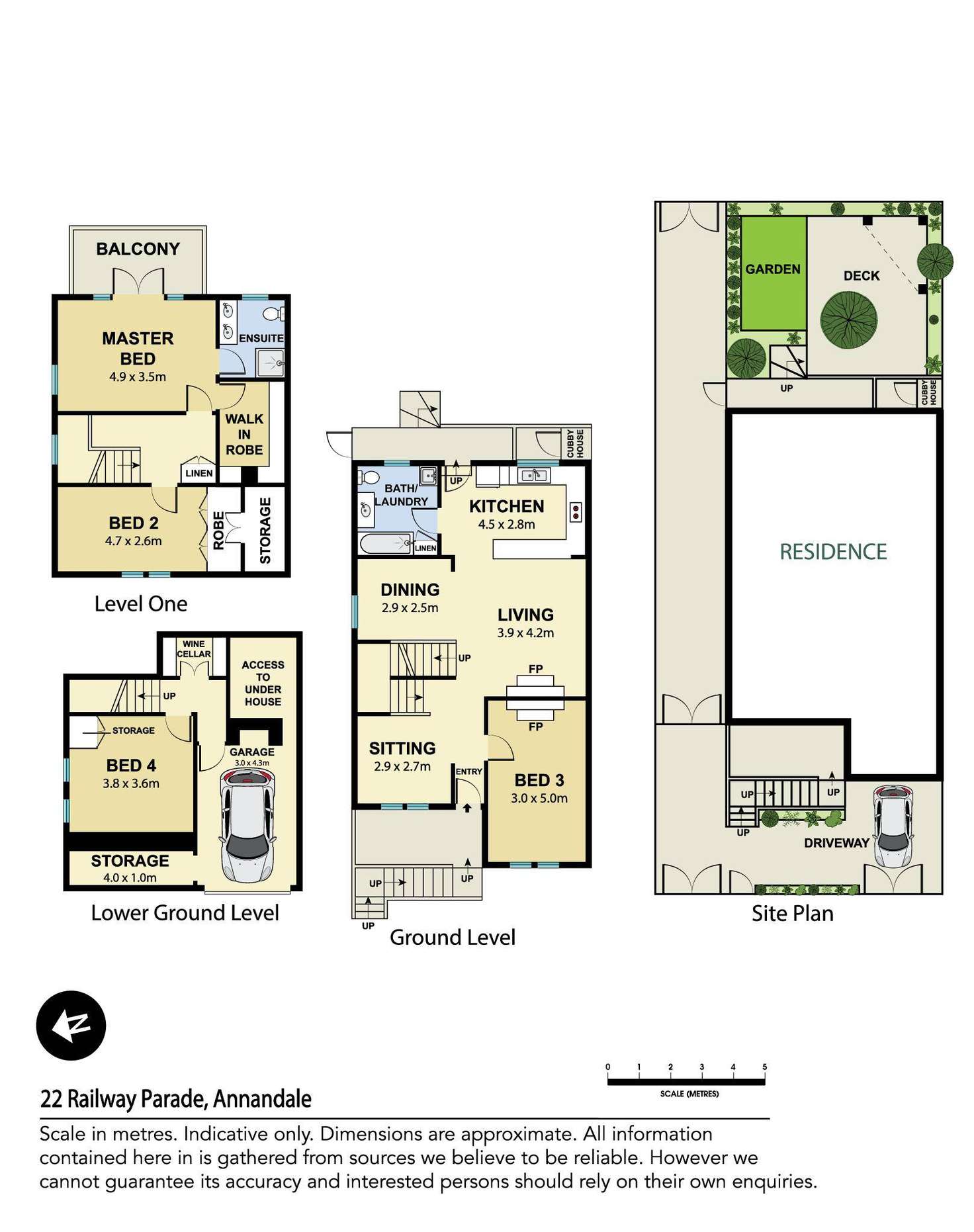 Floorplan of Homely house listing, 22 Railway Parade, Annandale NSW 2038