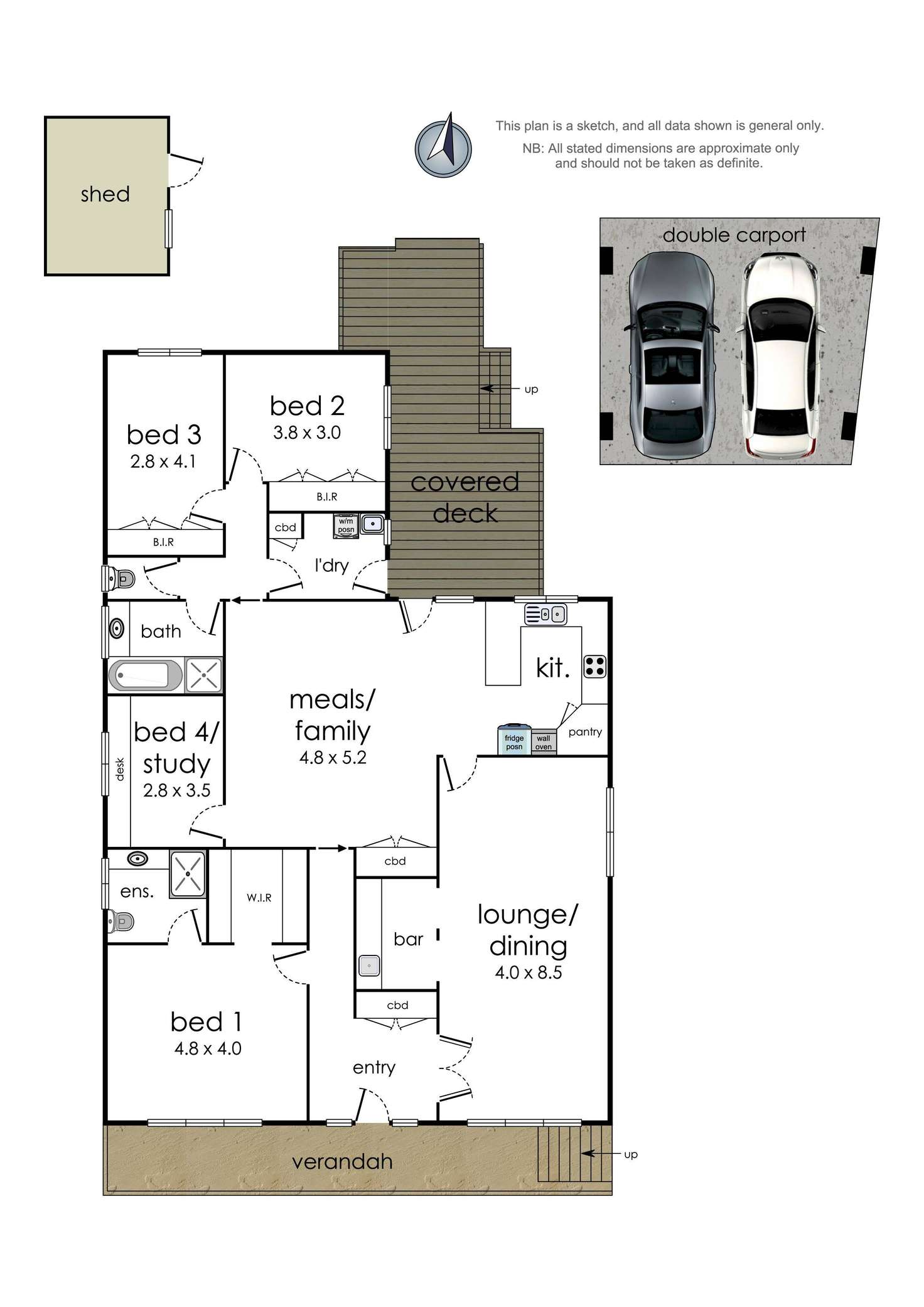 Floorplan of Homely house listing, 45 Woodleigh Crescent, Vermont South VIC 3133
