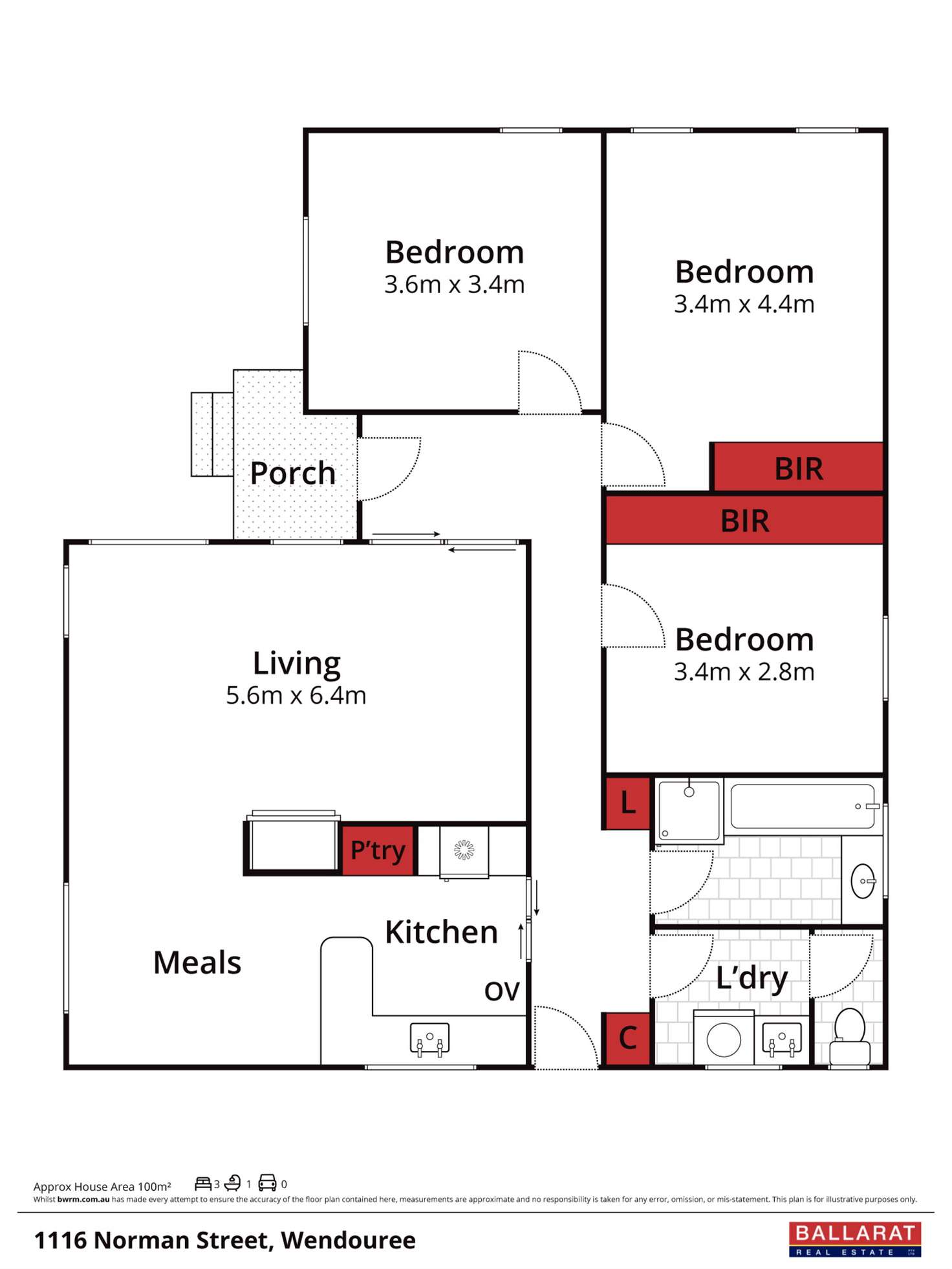 Floorplan of Homely house listing, 1116 Norman Street, Wendouree VIC 3355