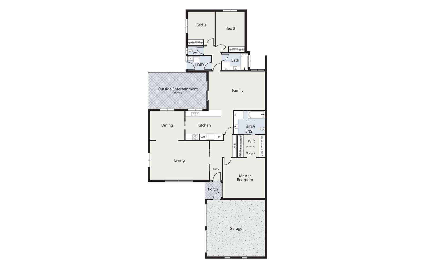 Floorplan of Homely townhouse listing, 9/45 Alexander Mackie Circuit, Isaacs ACT 2607