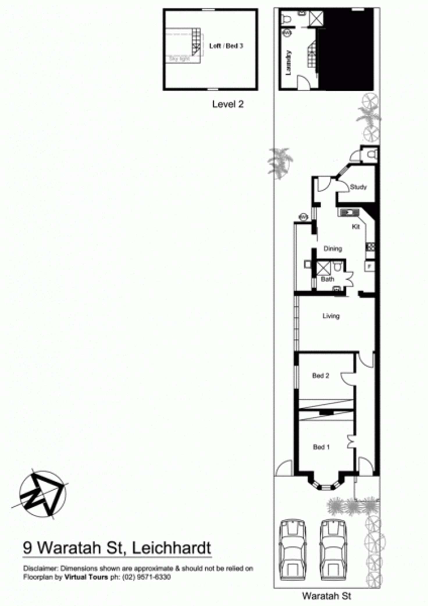 Floorplan of Homely terrace listing, 9 Waratah Street, Leichhardt NSW 2040