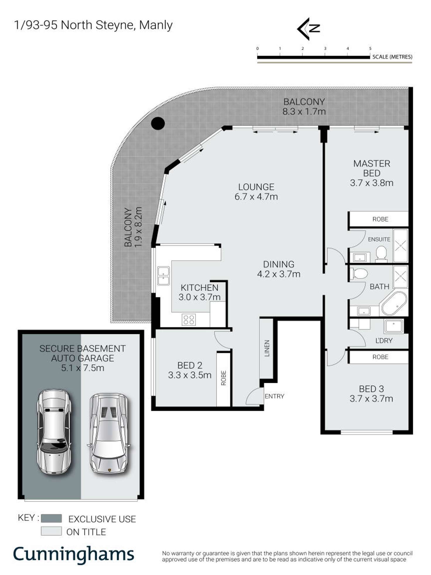 Floorplan of Homely apartment listing, 1/93-95 North Steyne, Manly NSW 2095
