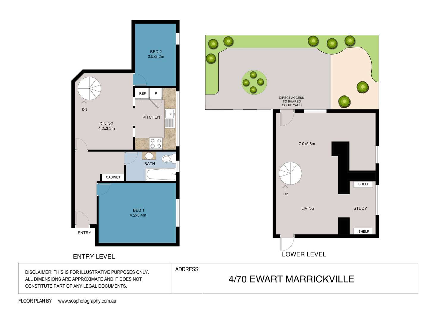 Floorplan of Homely apartment listing, 4/70 Ewart Street, Marrickville NSW 2204