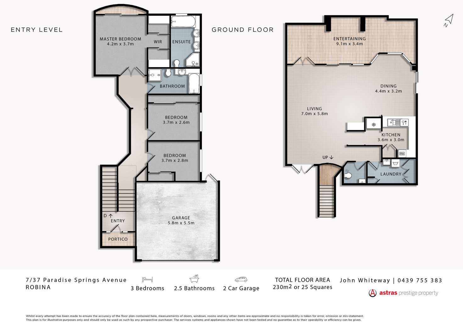 Floorplan of Homely townhouse listing, 7/37 Paradise Springs Avenue, Robina QLD 4226