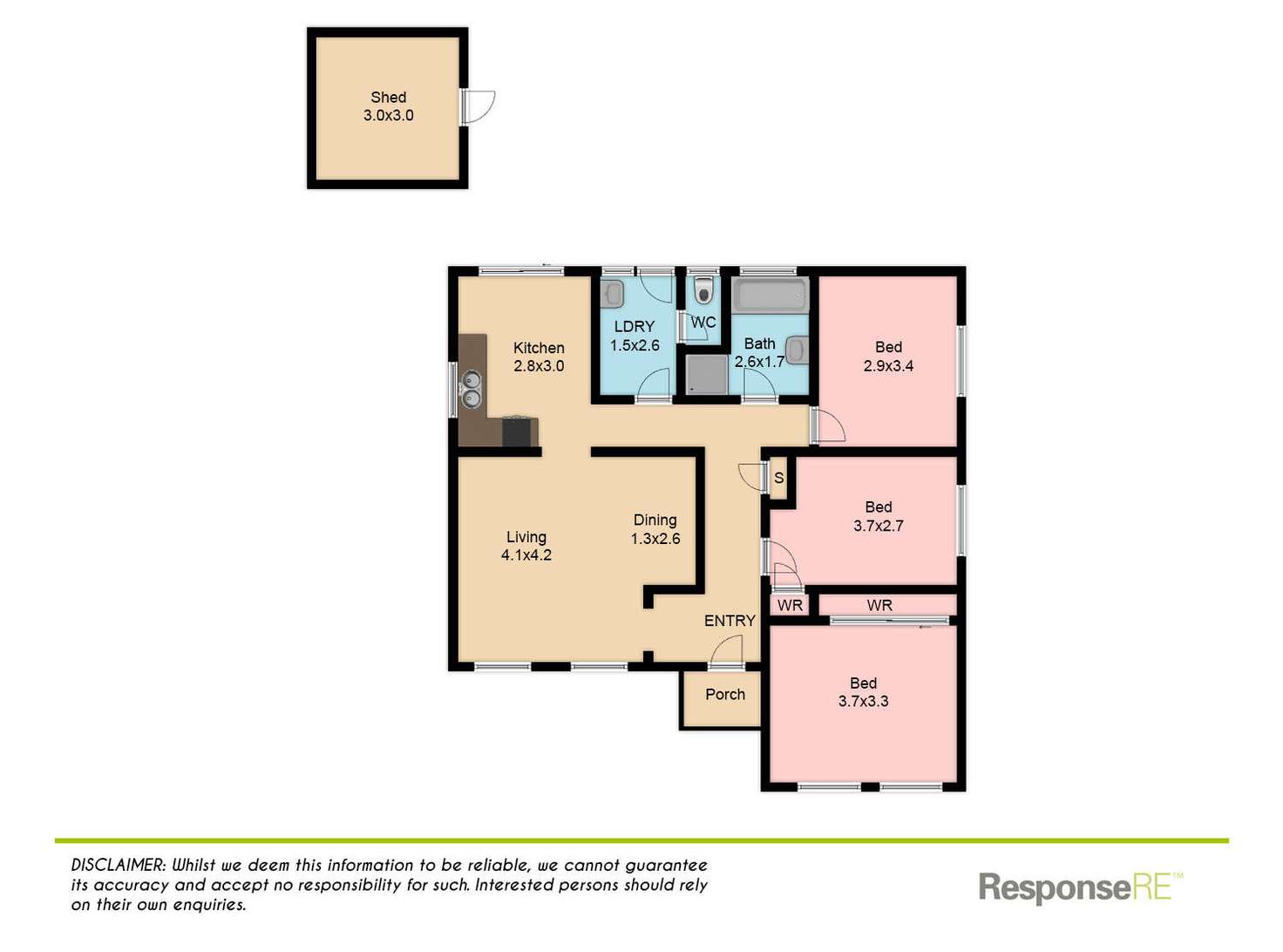 Floorplan of Homely house listing, 44 Harrow Street, Marayong NSW 2148