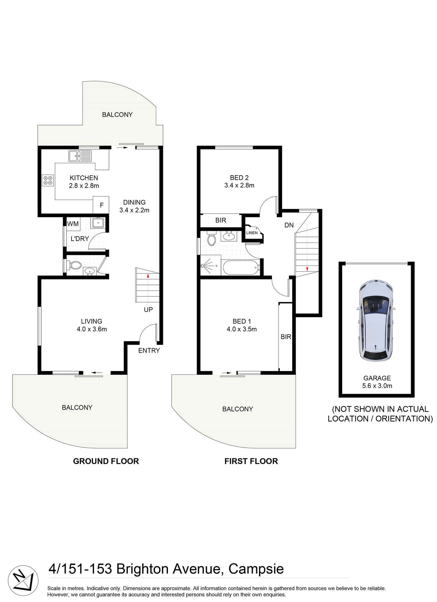 Floorplan of Homely apartment listing, 4/151-153 Brighton Avenue, Campsie NSW 2194