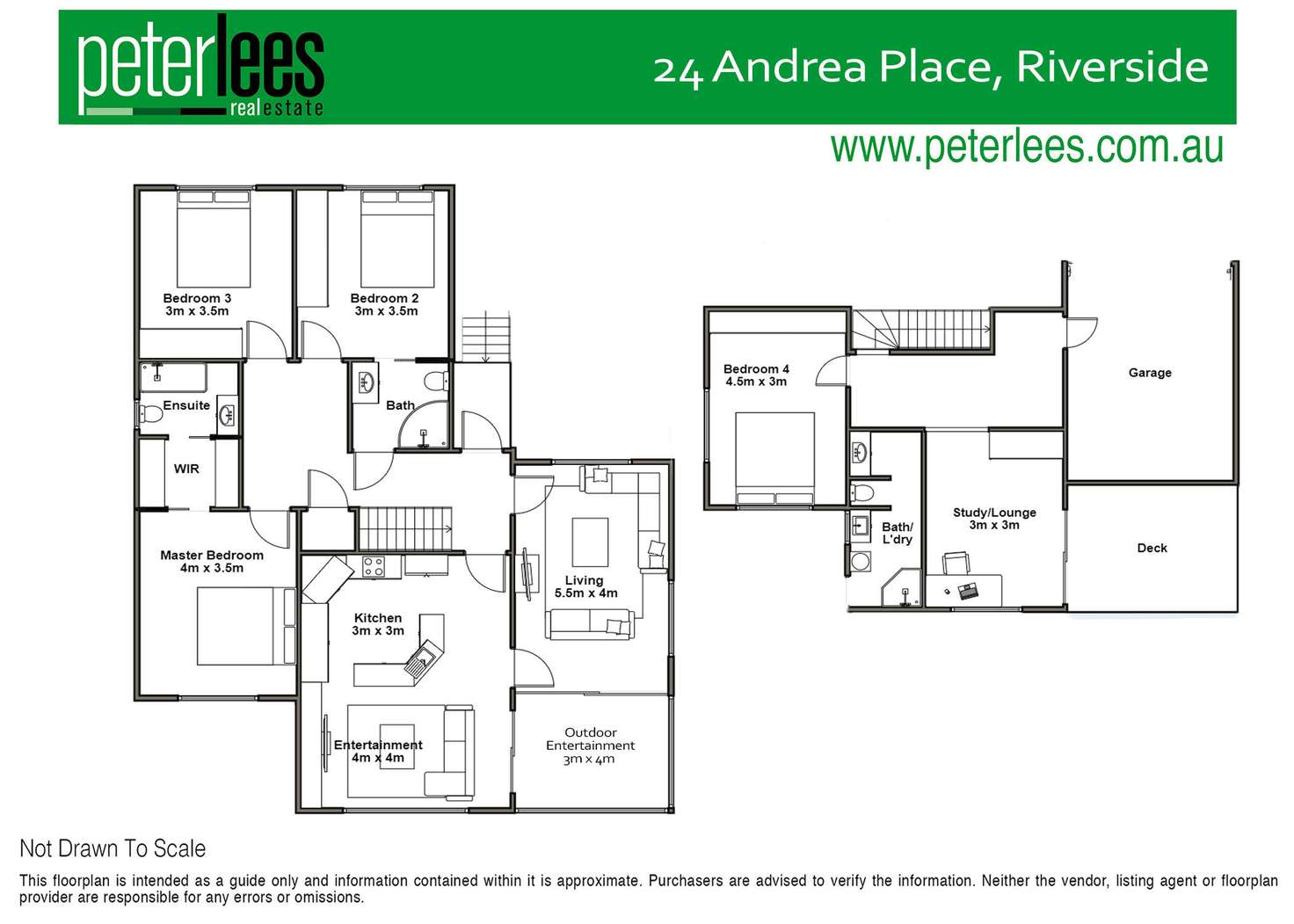 Floorplan of Homely house listing, 24 Andrea Place, Riverside TAS 7250