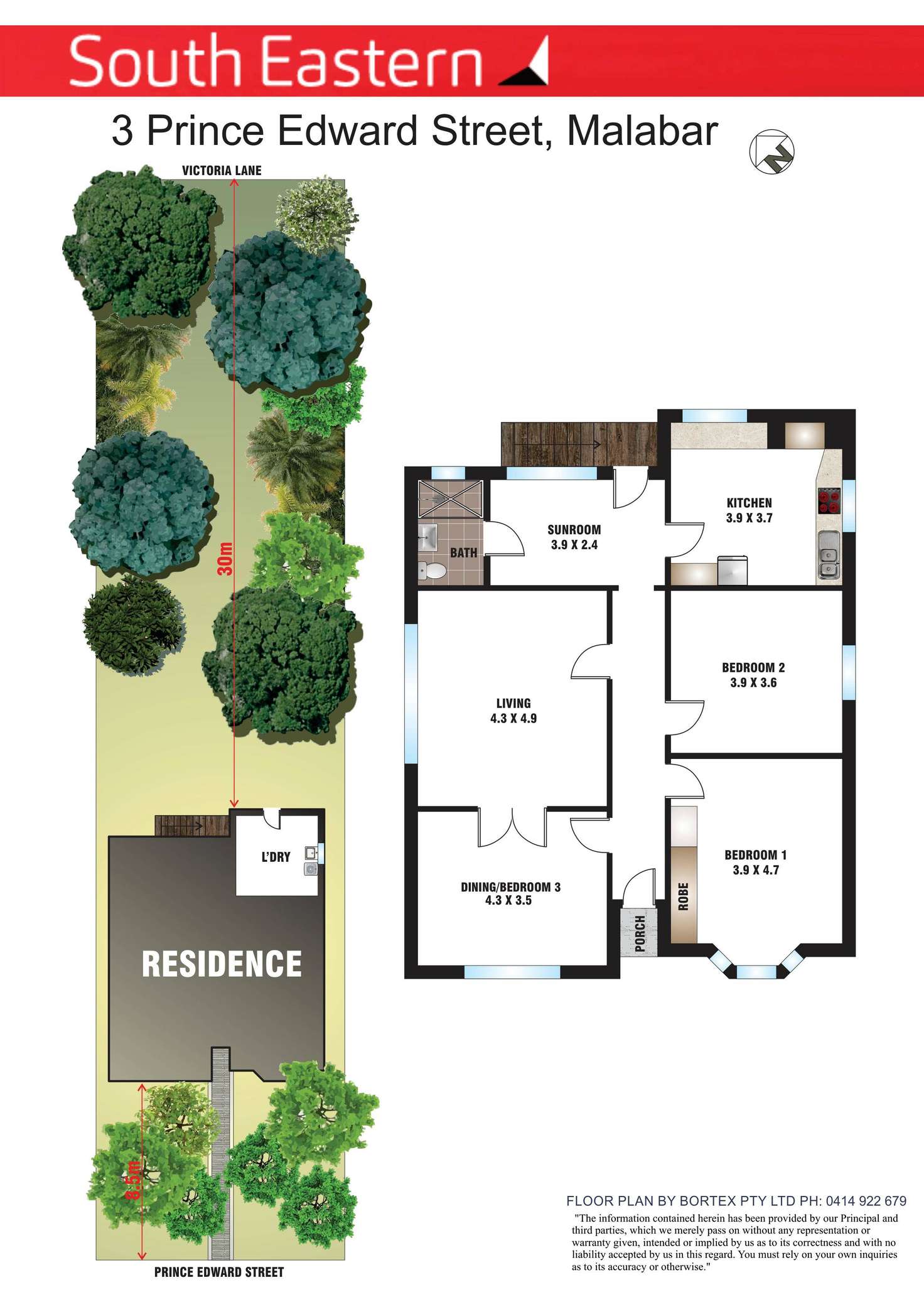 Floorplan of Homely house listing, 3 Prince Edward Street, Malabar NSW 2036