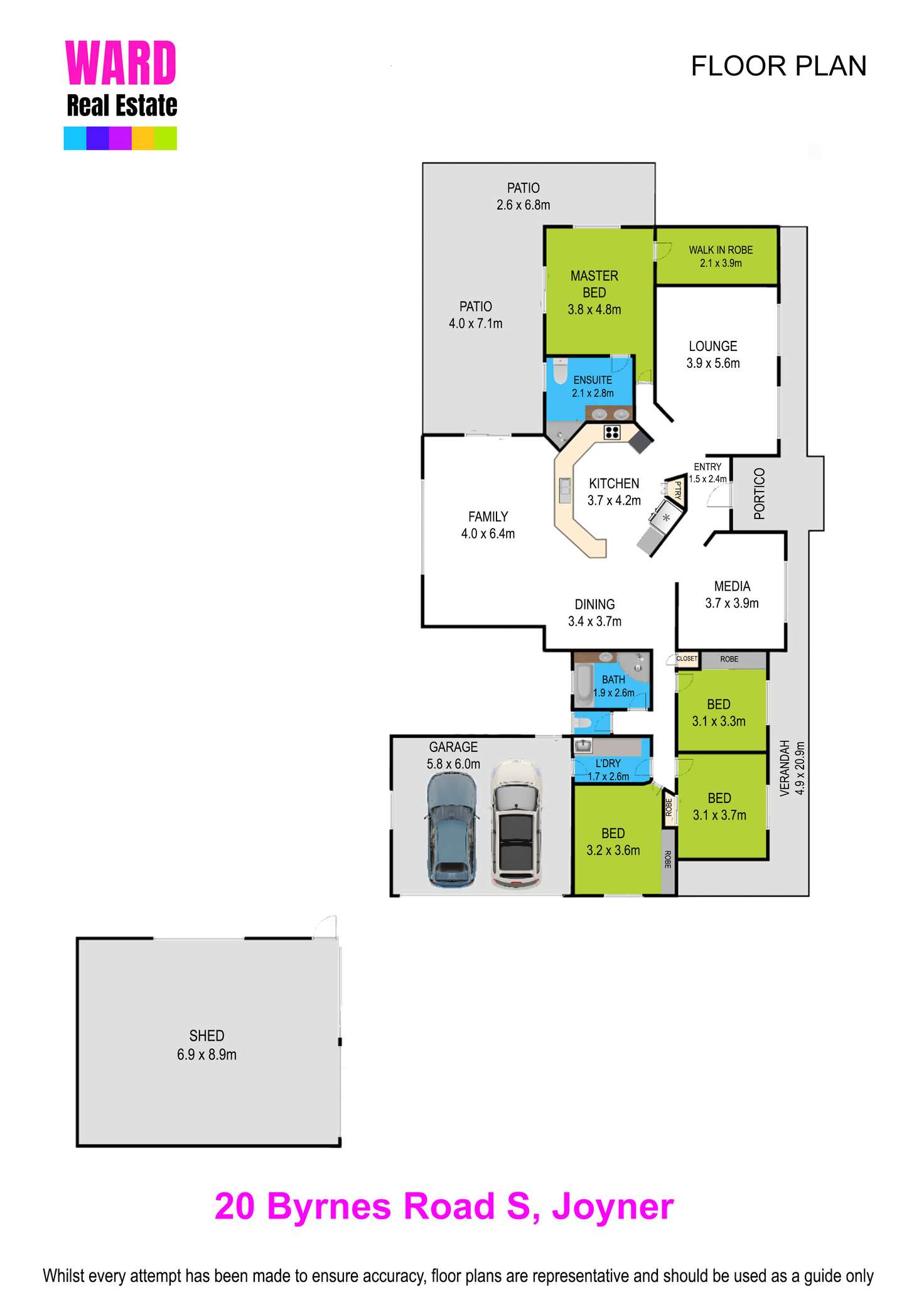 Floorplan of Homely house listing, 20 Byrnes Road, Joyner QLD 4500