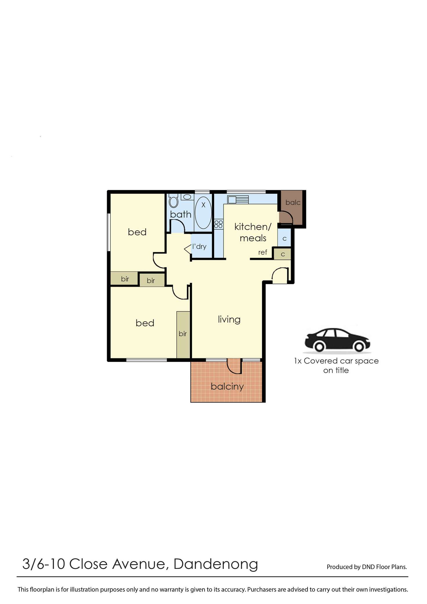 Floorplan of Homely apartment listing, 3/6-10 Close Avenue, Dandenong VIC 3175