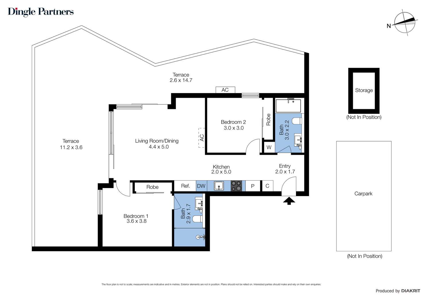 Floorplan of Homely apartment listing, 203/59 Stawell Street, Richmond VIC 3121