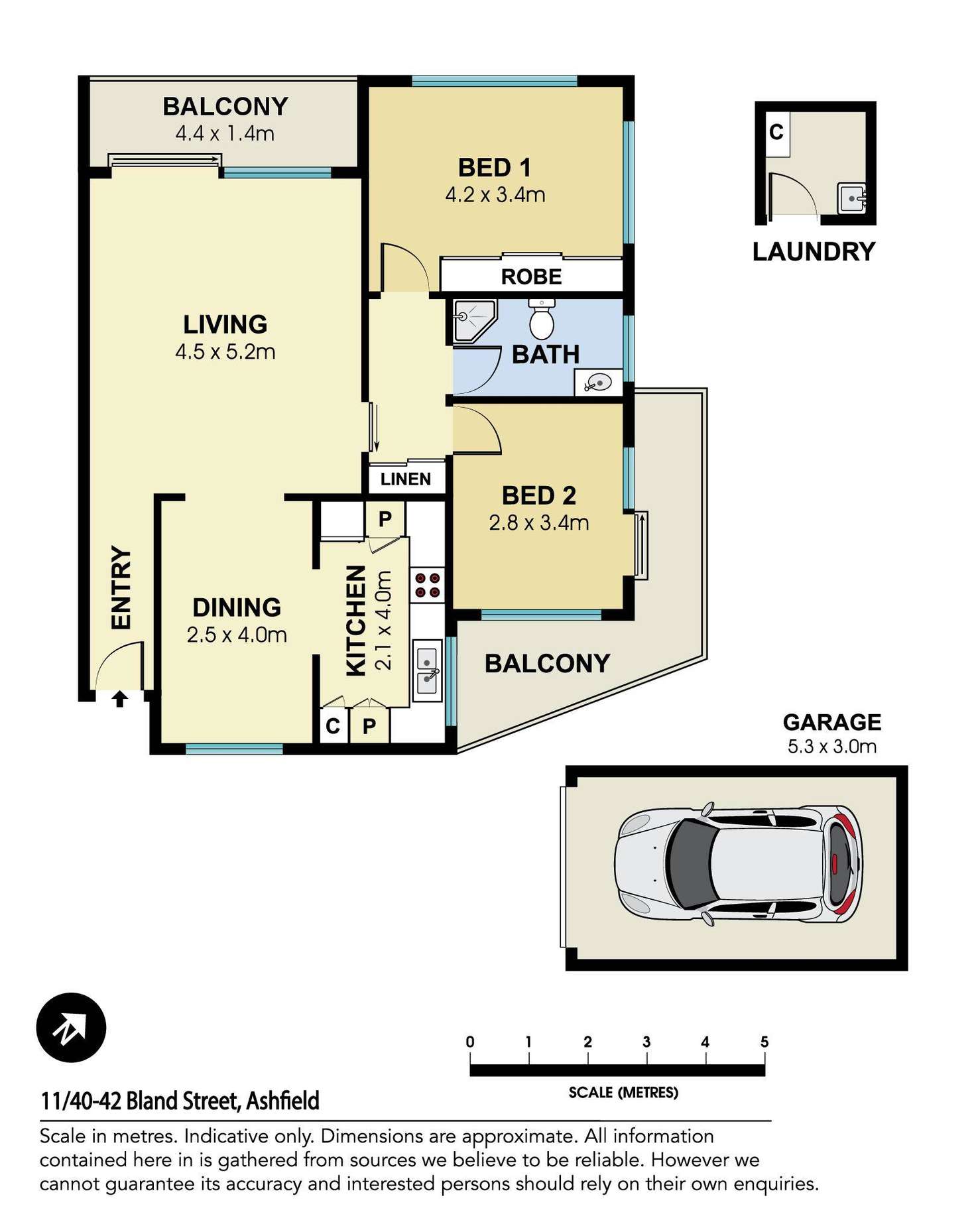 Floorplan of Homely unit listing, 11/40-42 Bland Street, Ashfield NSW 2131
