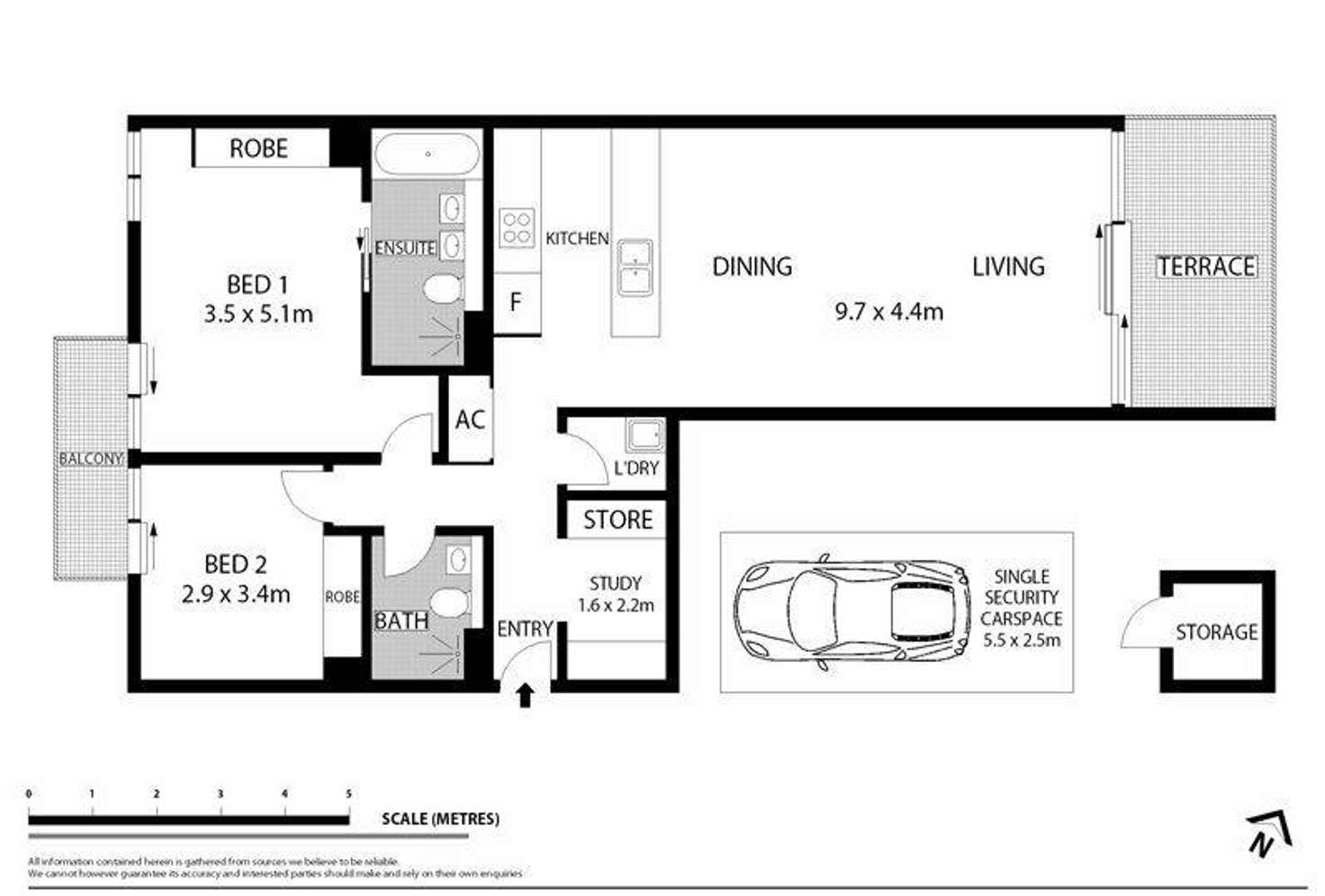 Floorplan of Homely apartment listing, 7/10 Nola Road, Roseville NSW 2069