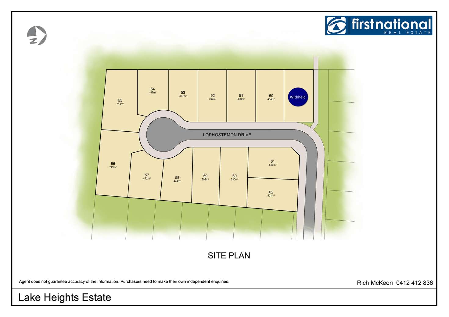 Floorplan of Homely residentialLand listing, LOT 202 Lophostemon Drive, 'lake Heights Estate', Coffs Harbour NSW 2450