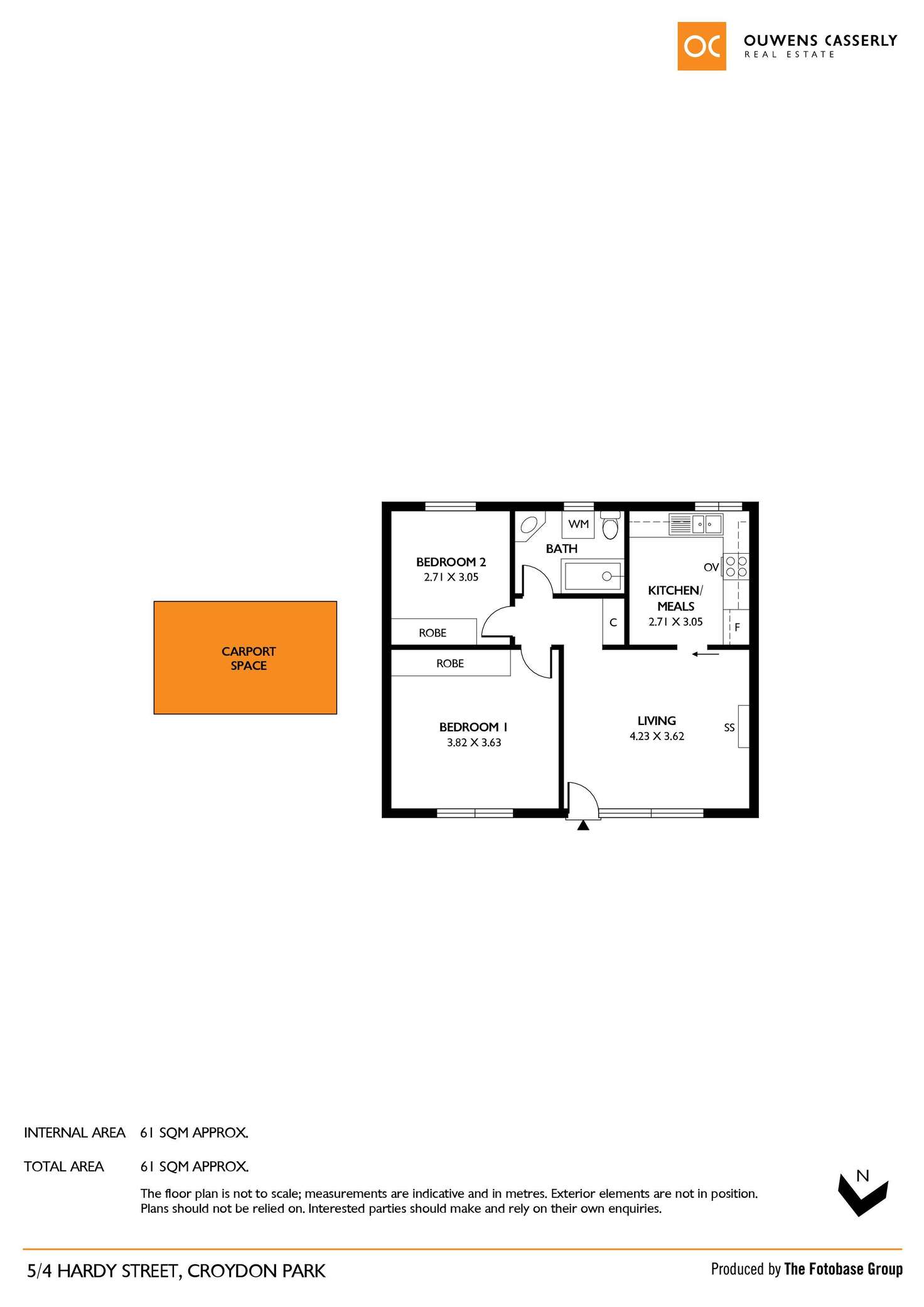 Floorplan of Homely unit listing, 5/4 Hardy Street, Croydon Park SA 5008