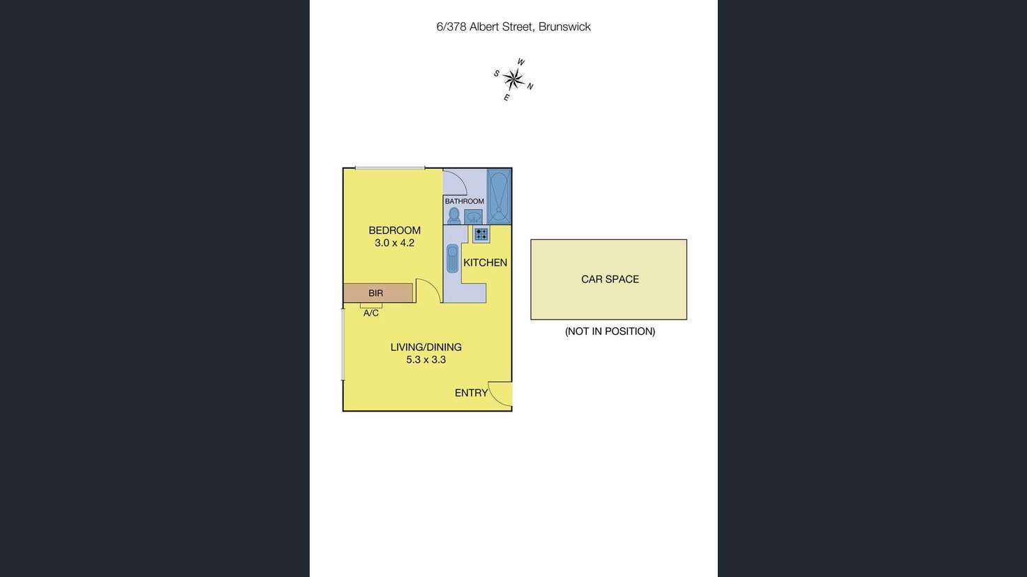 Floorplan of Homely unit listing, 6/378 Albert Street, Brunswick VIC 3056