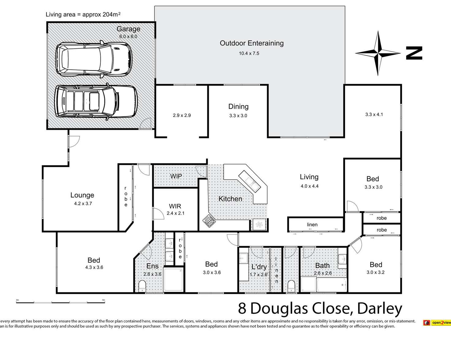 Floorplan of Homely house listing, 9 Douglas Close, Darley VIC 3340