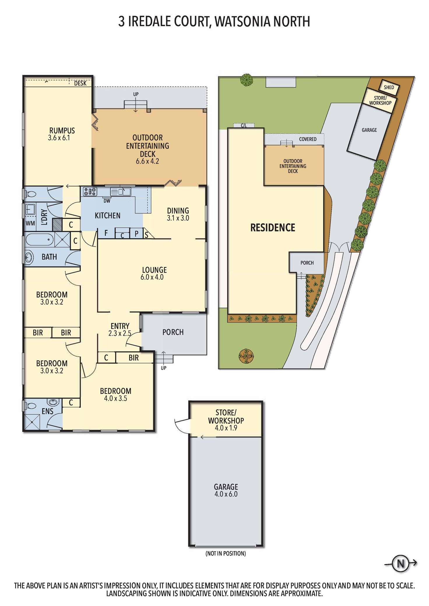 Floorplan of Homely house listing, 3 Iredale Court, Watsonia North VIC 3087