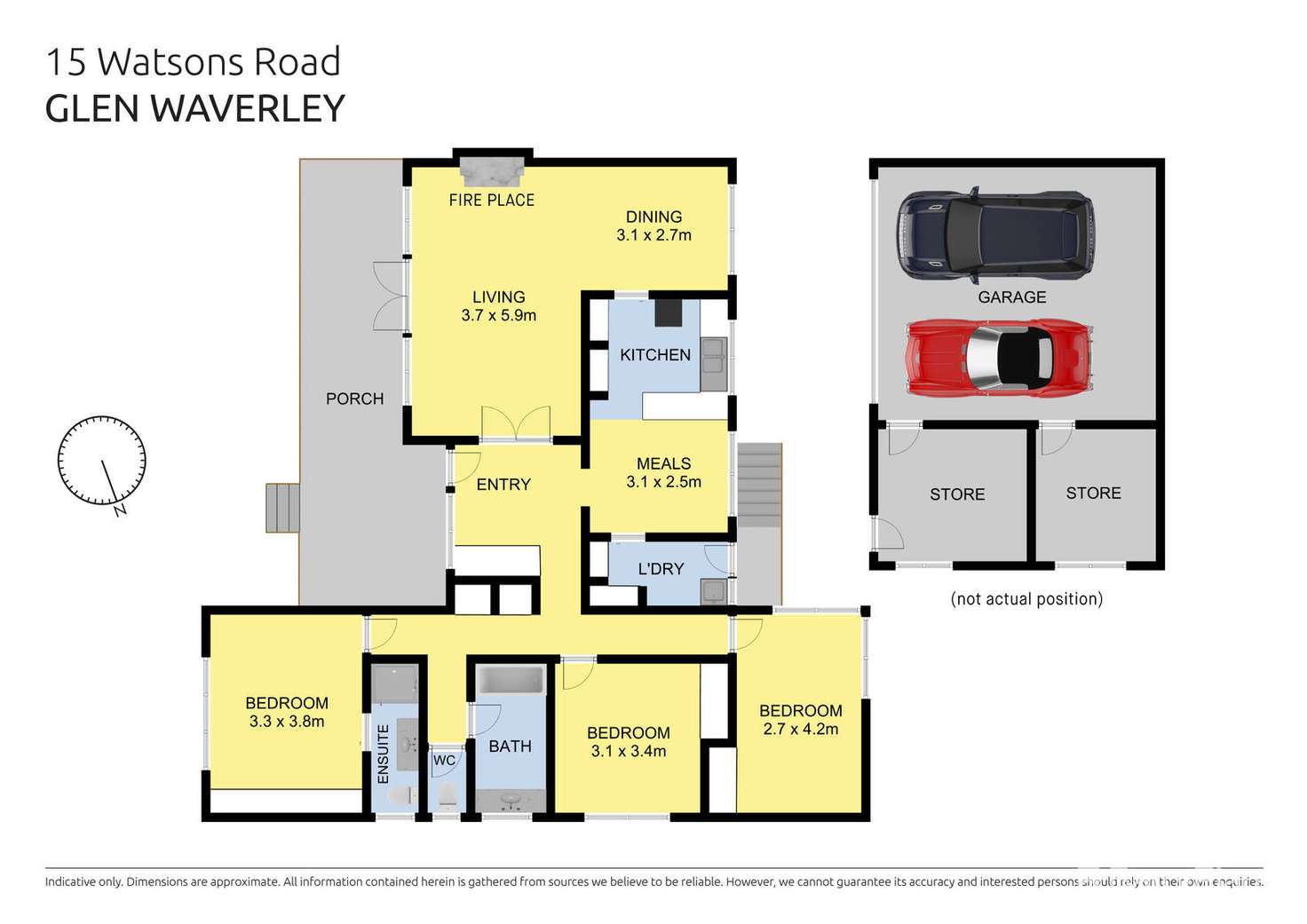 Floorplan of Homely house listing, 15 Watsons Road, Glen Waverley VIC 3150