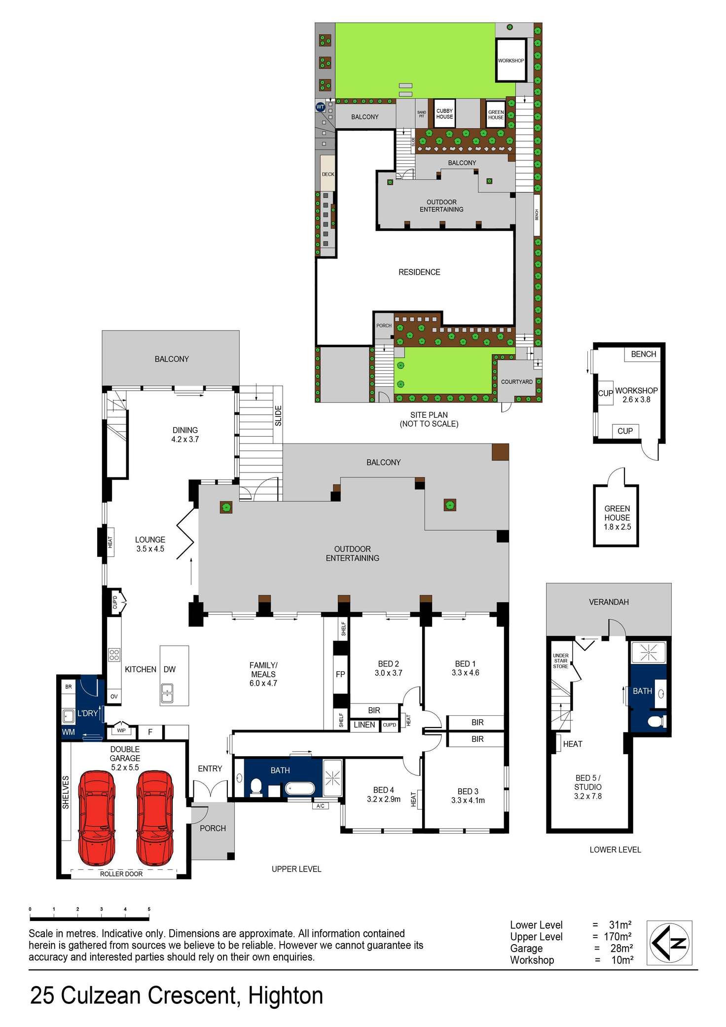 Floorplan of Homely house listing, 25 Culzean Crescent, Highton VIC 3216